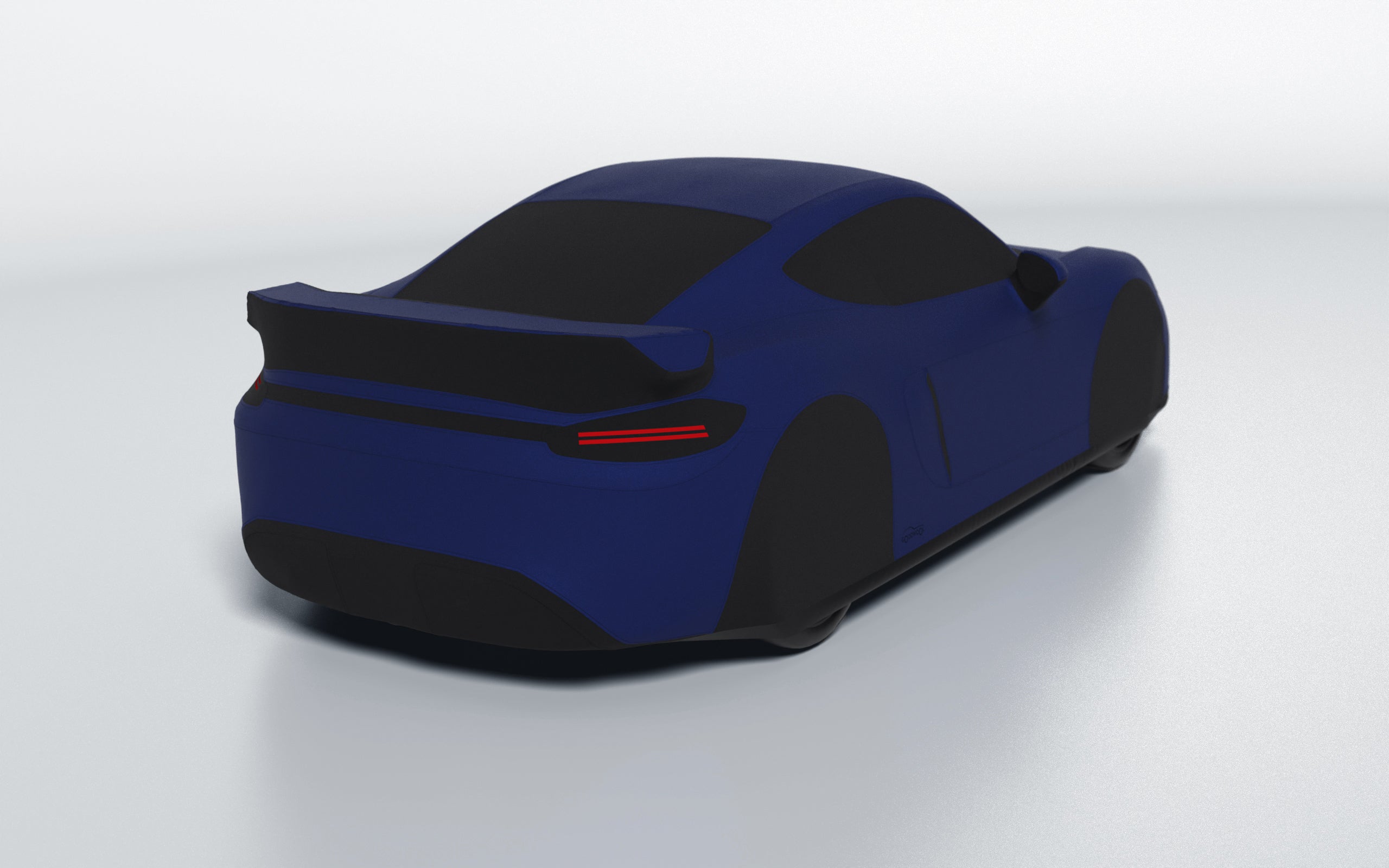 Goodwool tailor-made car cover for Porsche 718 Cayman GT4 — Blue 565