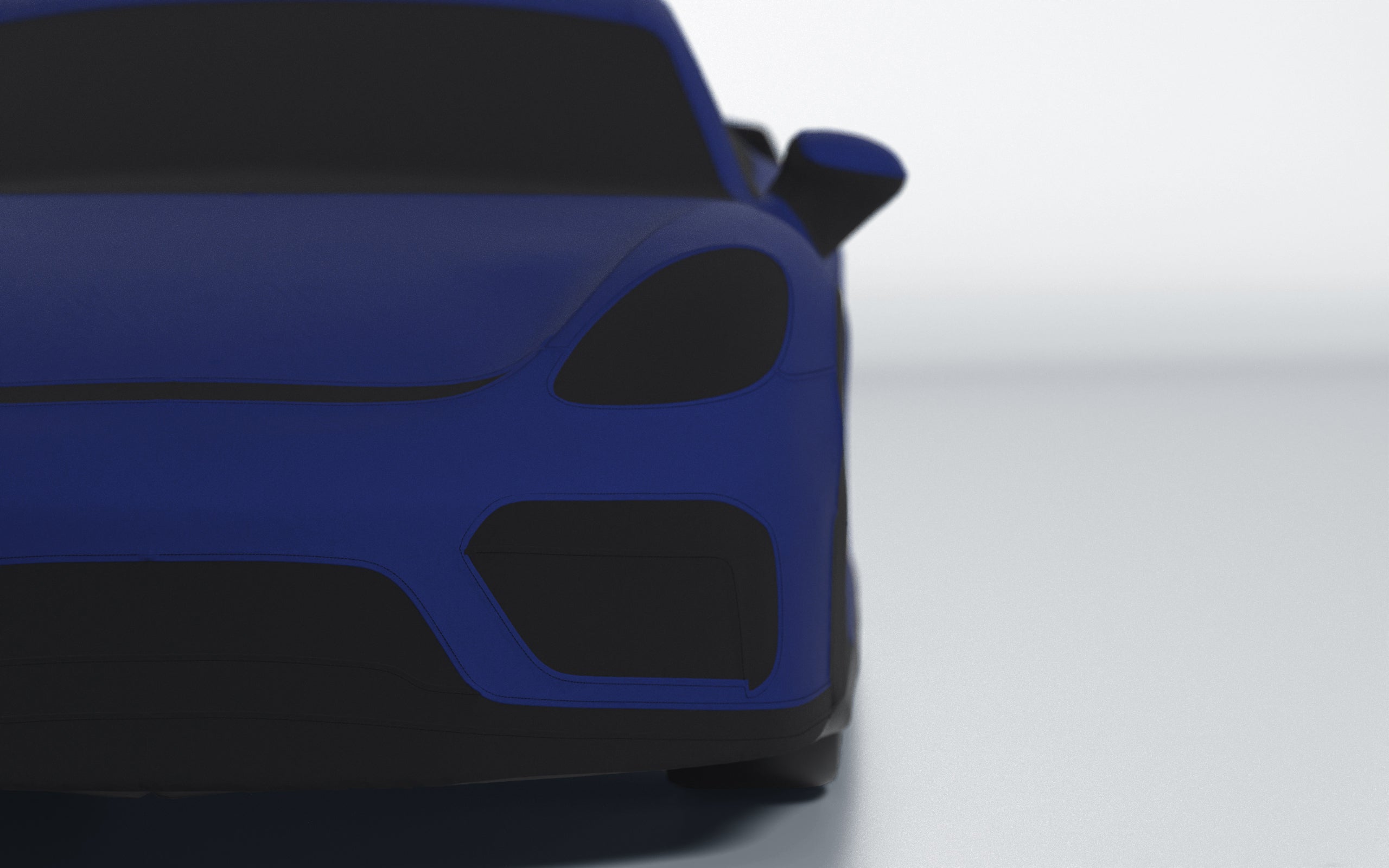 Goodwool tailor-made car cover for Porsche 718 Cayman GT4 — Blue 565