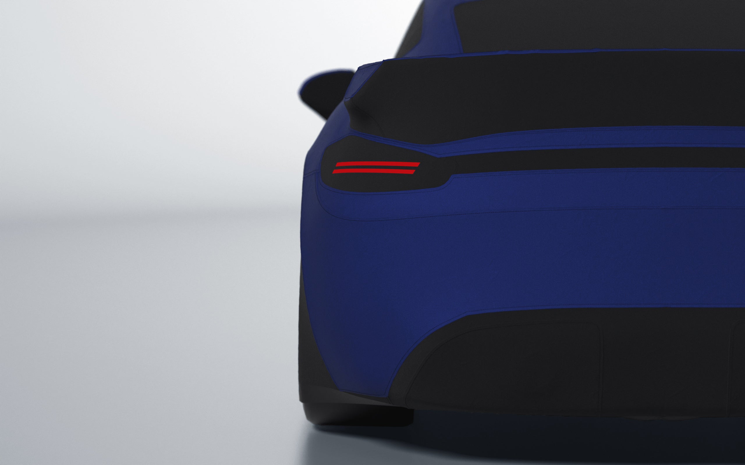 Goodwool tailor-made car cover for Porsche 718 Cayman GT4 — Blue 565