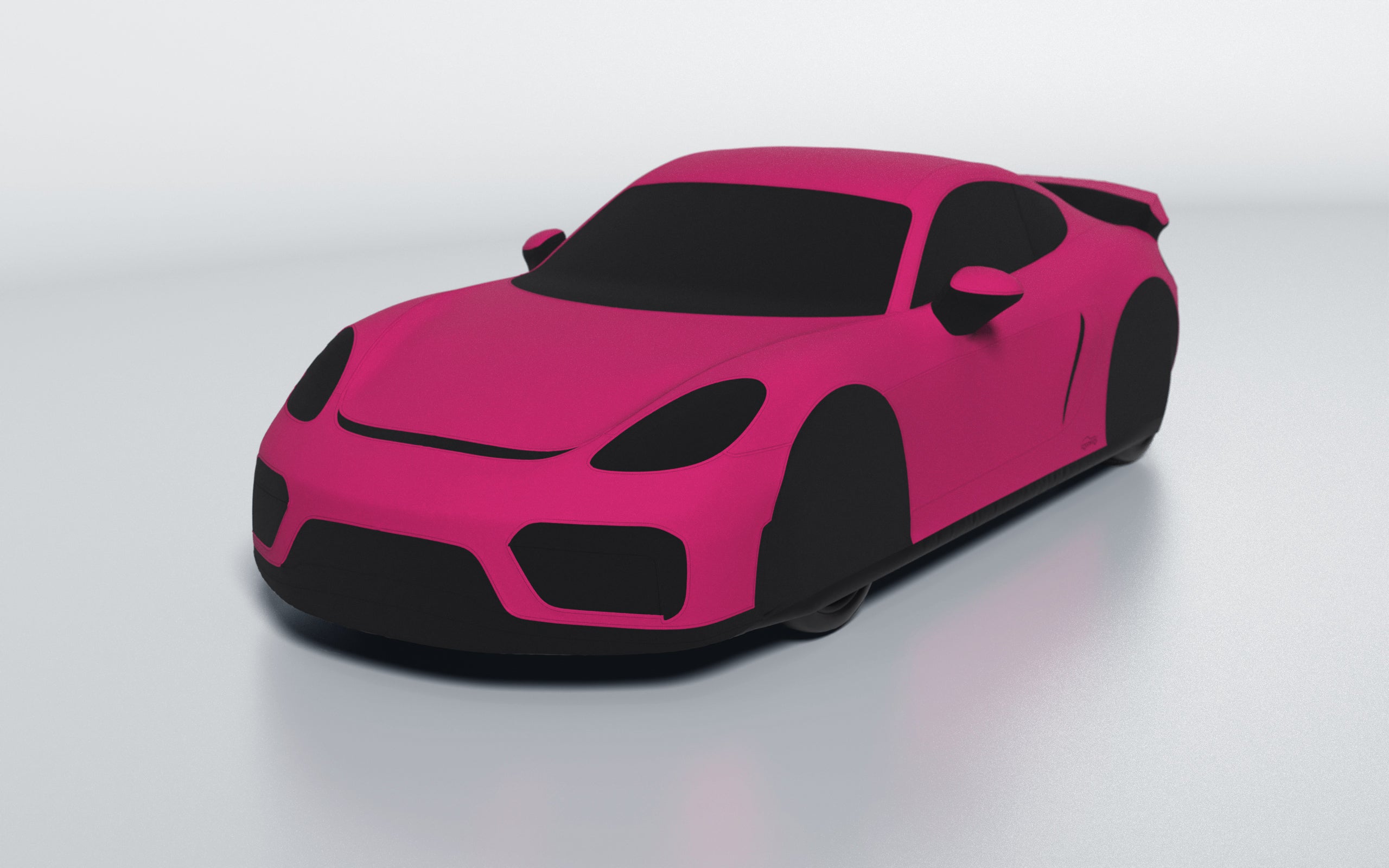Goodwool tailor-made car cover for Porsche 718 Cayman GT4 — Purple 620