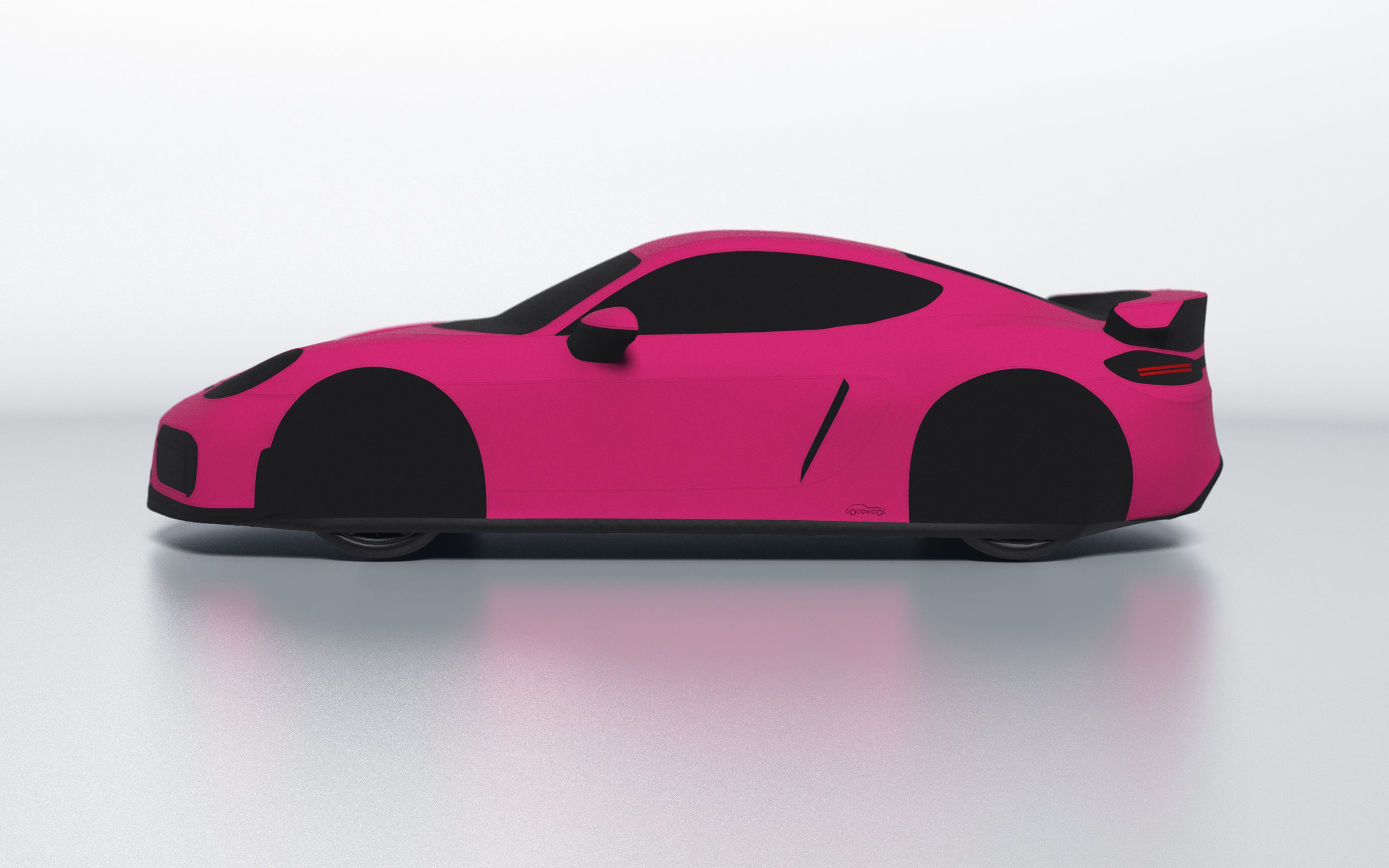 Goodwool tailor-made car cover for Porsche 718 Cayman GT4 — Purple 620