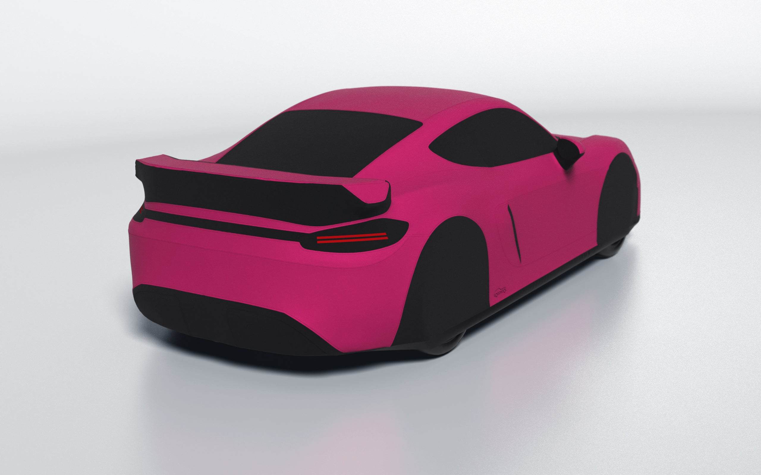 Goodwool tailor-made car cover for Porsche 718 Cayman GT4 — Purple 620