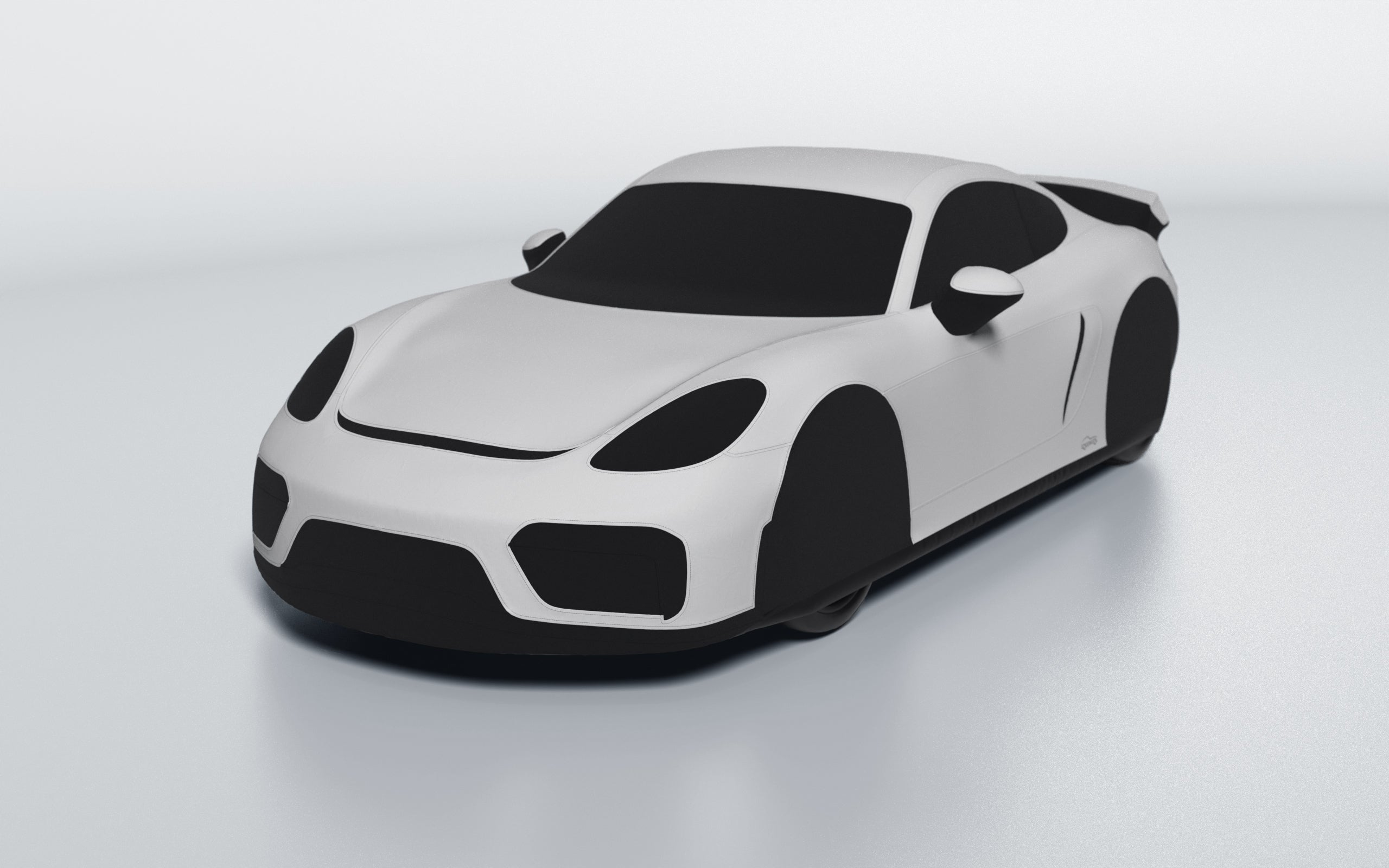 Goodwool tailor-made car cover for Porsche 718 Cayman GT4 — Grey 710