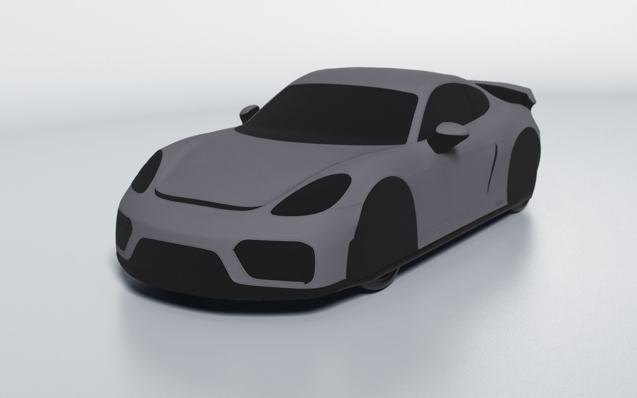 Goodwool tailor-made car cover for Porsche 718 Cayman GT4 — Grey 770
