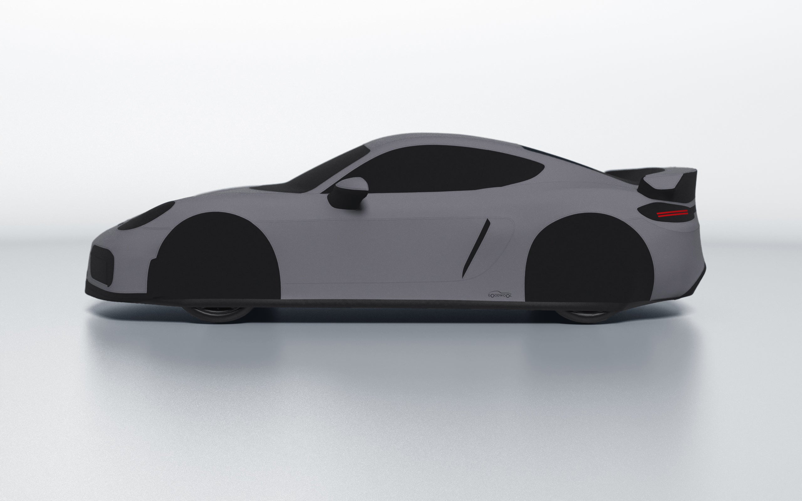 Goodwool tailor-made car cover for Porsche 718 Cayman GT4 — Grey 770