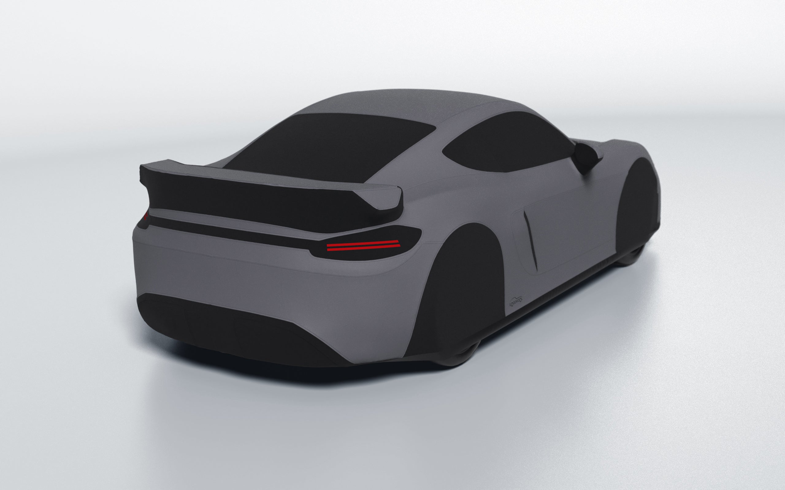 Goodwool tailor-made car cover for Porsche 718 Cayman GT4 — Grey 770