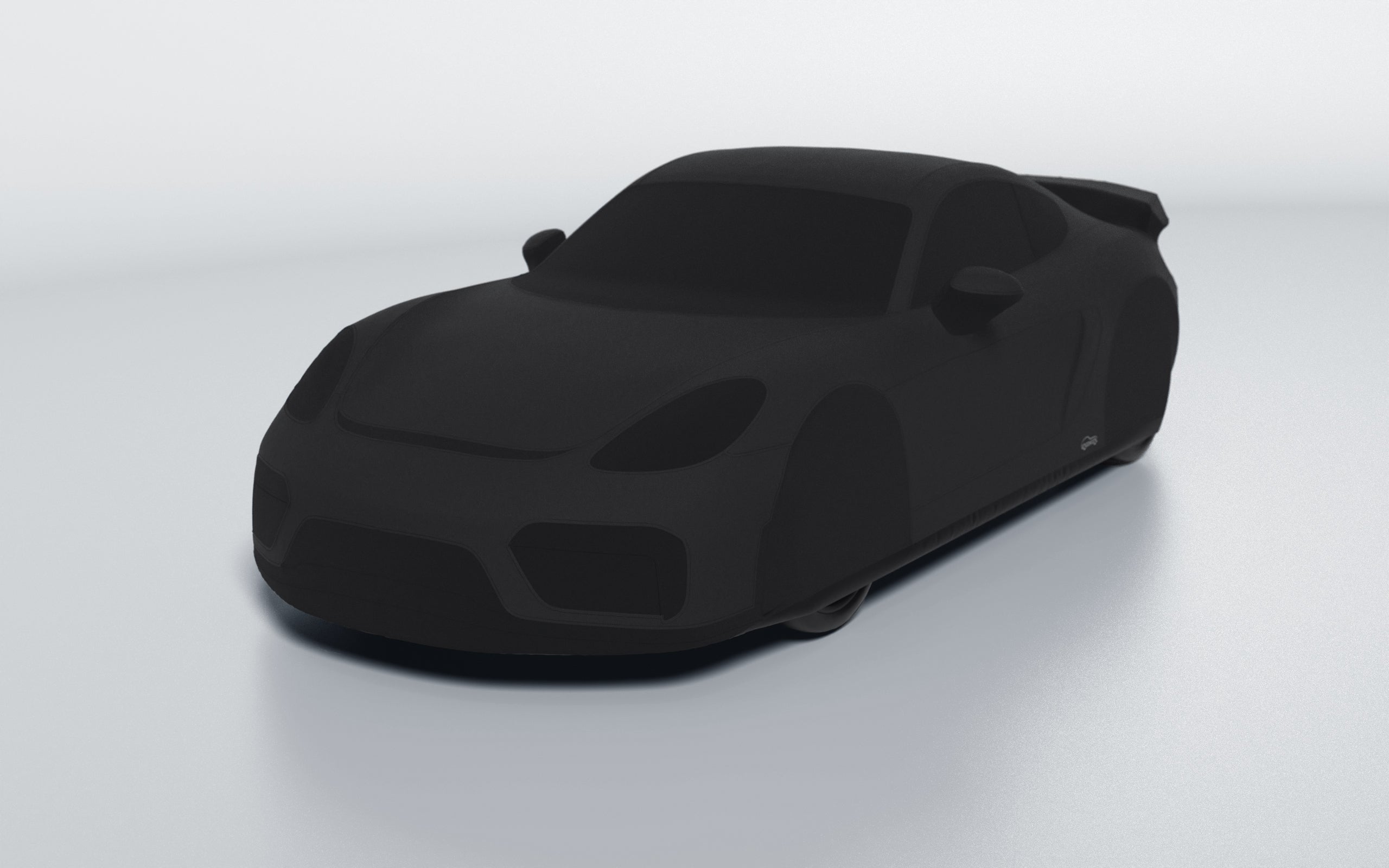 Goodwool tailor-made car cover for Porsche 718 Cayman GT4 — Black 850