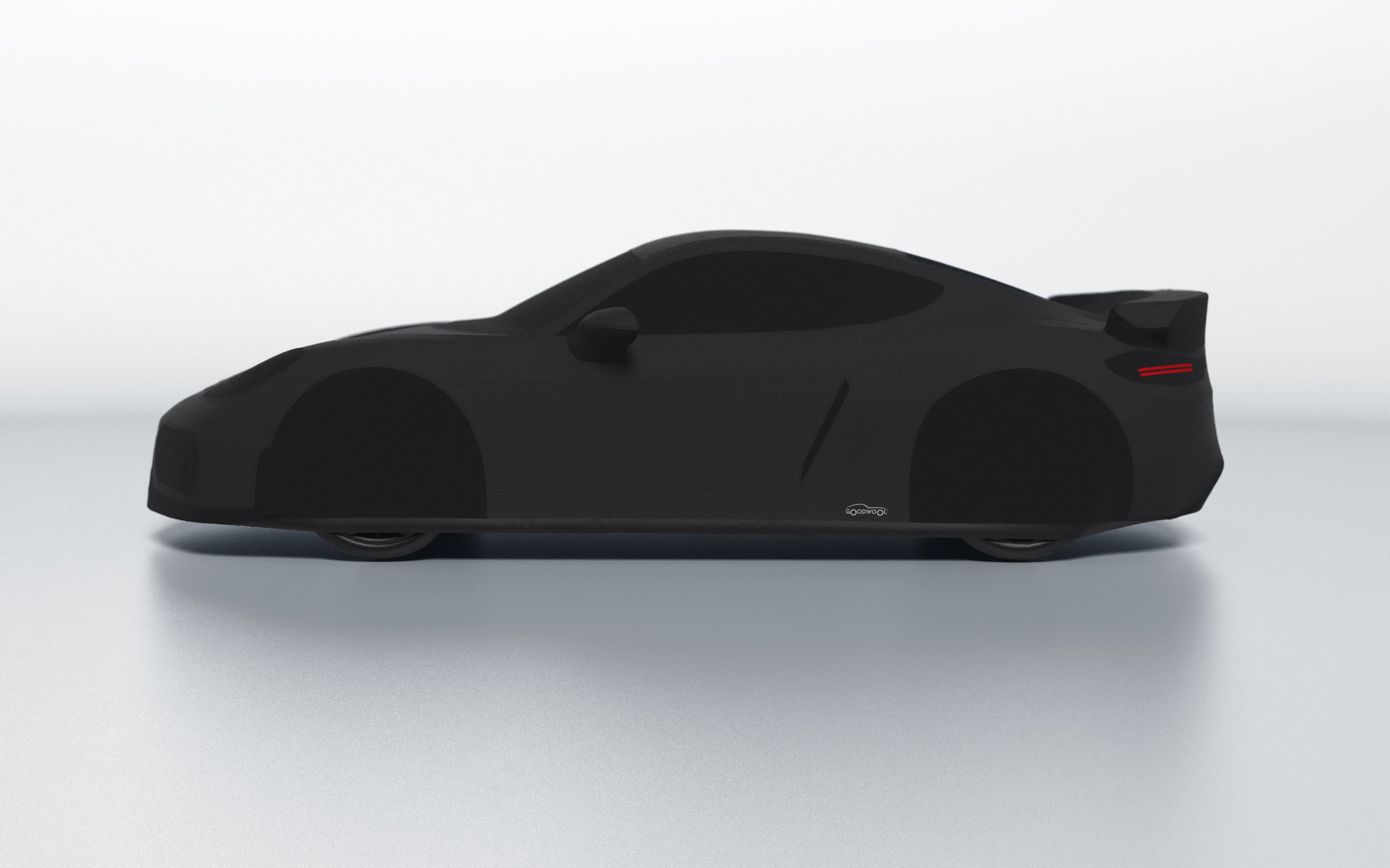 Goodwool tailor-made car cover for Porsche 718 Cayman GT4 — Black 850