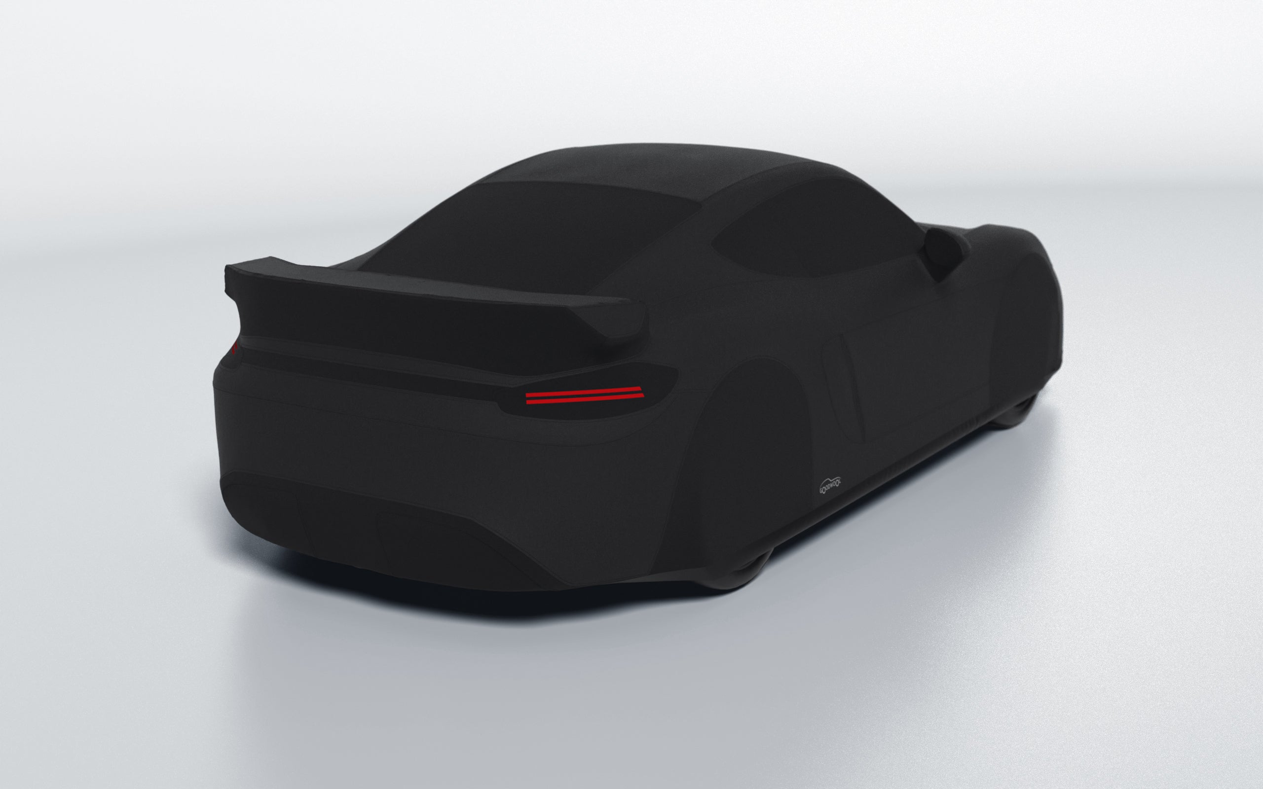 Goodwool tailor-made car cover for Porsche 718 Cayman GT4 — Black 850