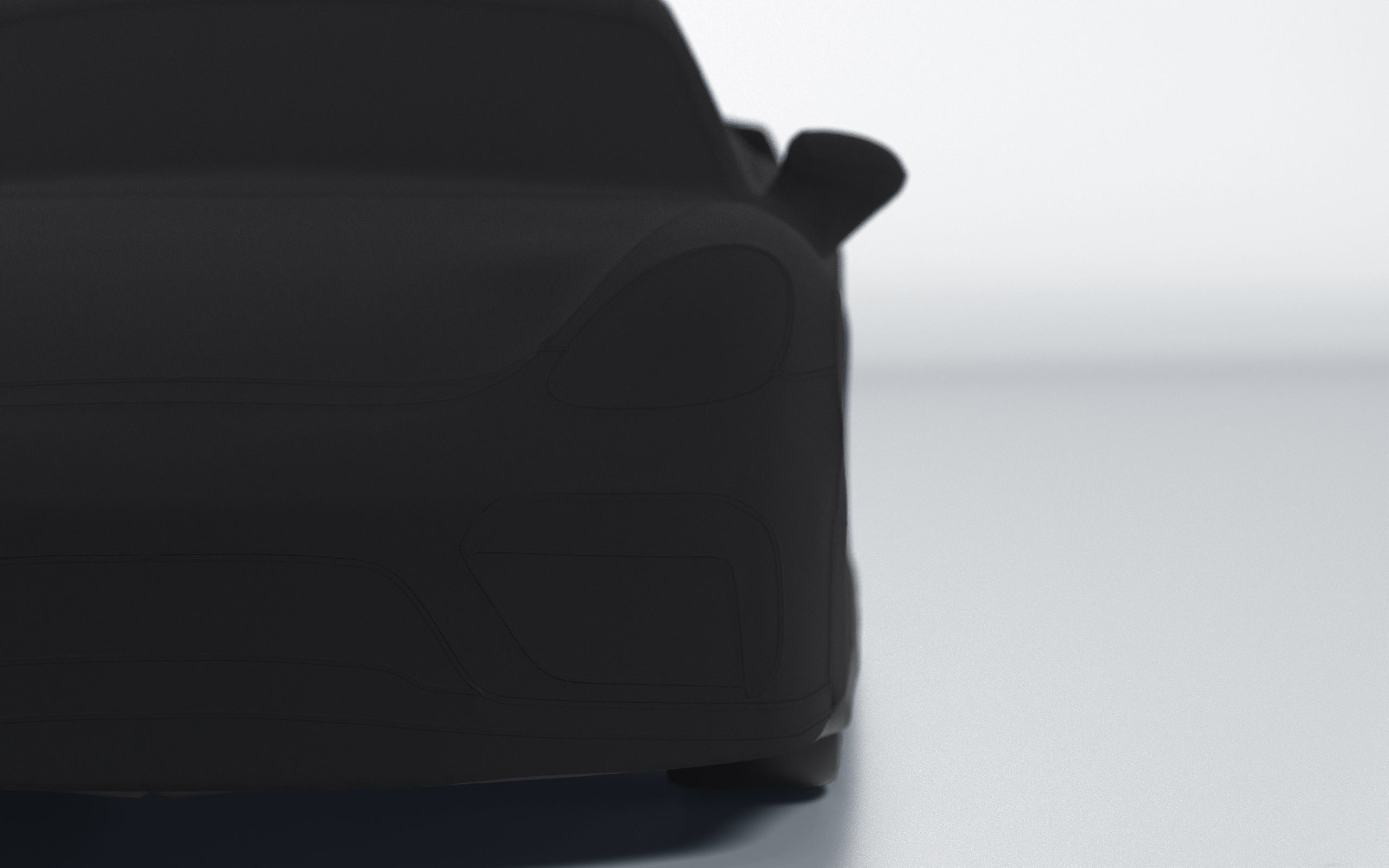 Goodwool tailor-made car cover for Porsche 718 Cayman GT4 — Black 890