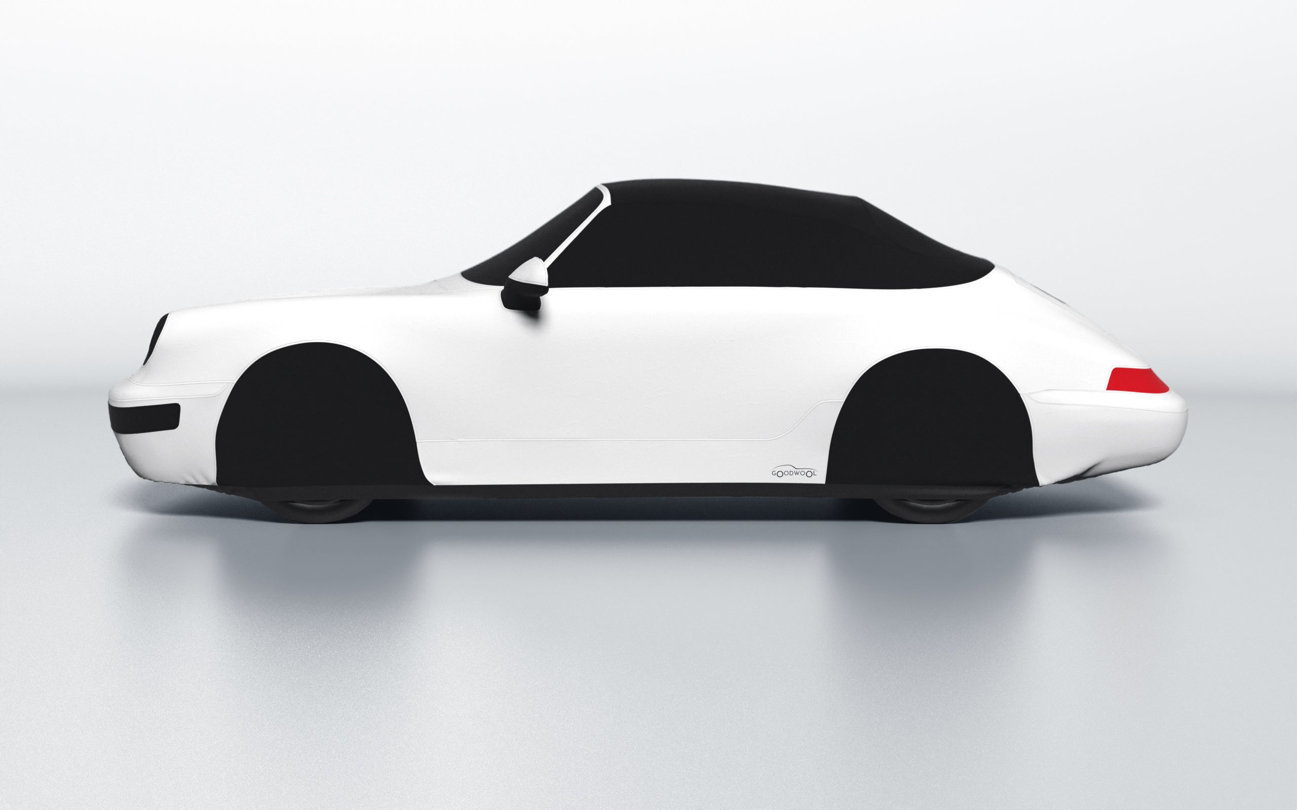 Goodwool tailor-made car cover for Porsche 911 (964) Carrera Cabrio (1991 - 1994) — White 010
