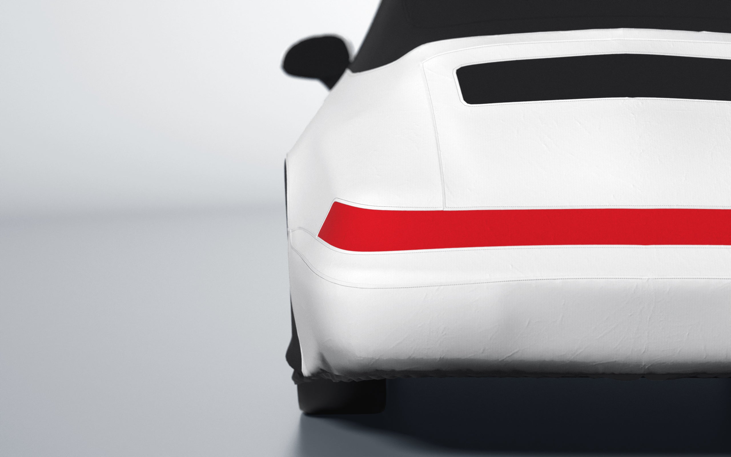 Goodwool tailor-made car cover for Porsche 911 (964) Carrera Cabrio (1991 - 1994) — White 010