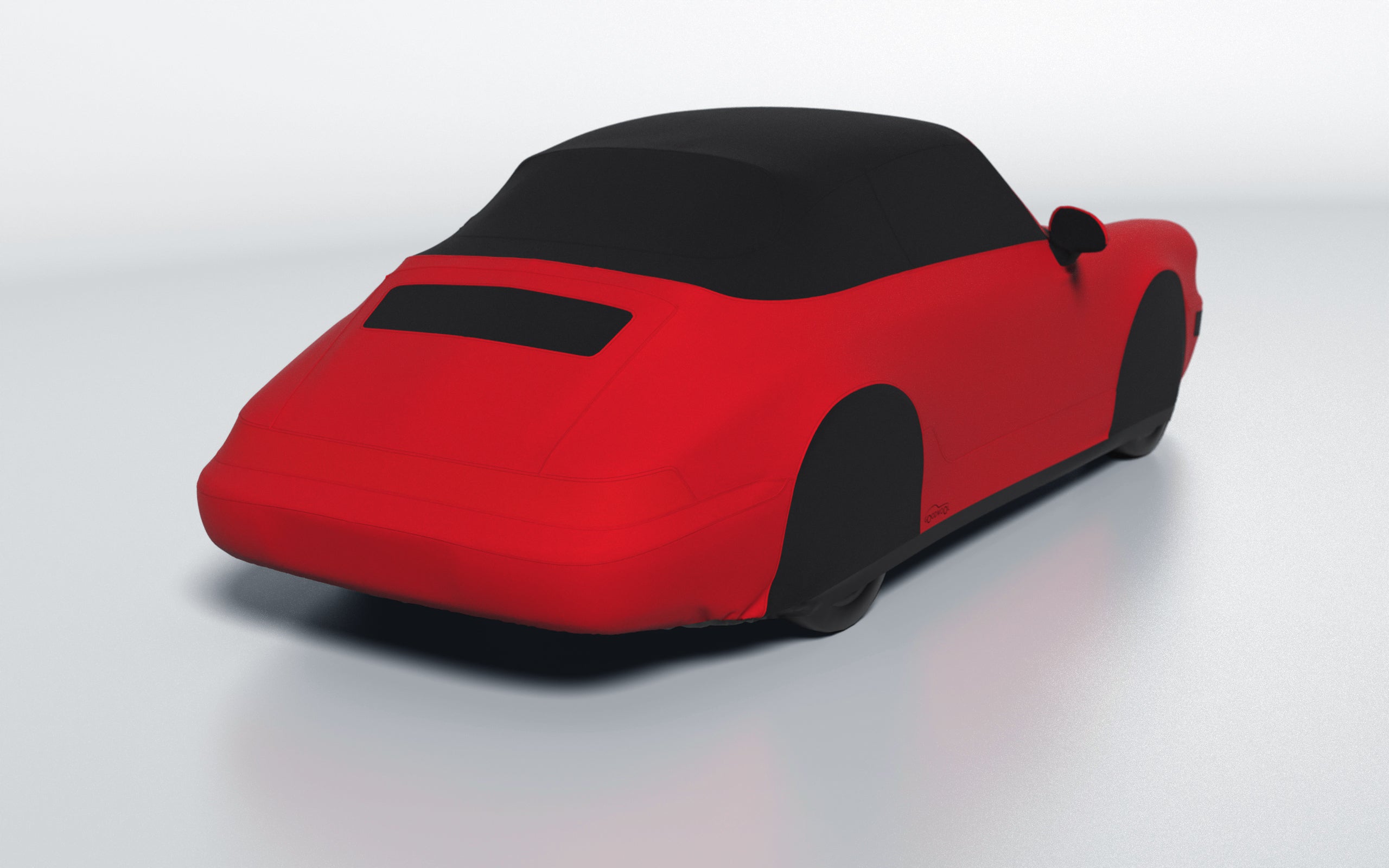 Goodwool tailor-made car cover for Porsche 911 (964) Carrera Cabrio (1991 - 1994) — Red 150