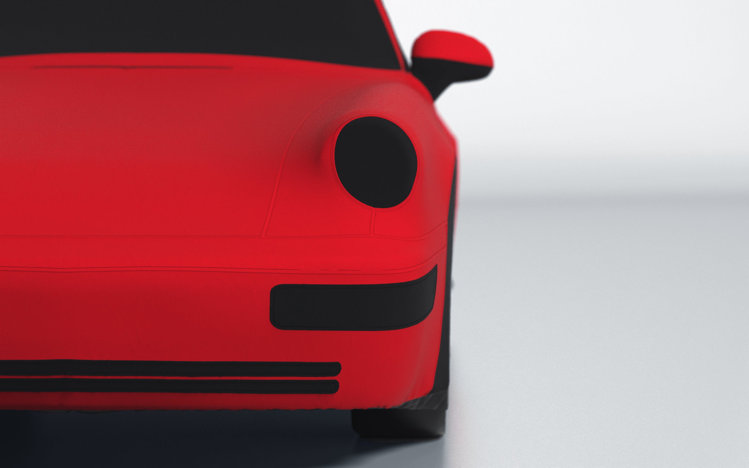 Goodwool tailor-made car cover for Porsche 911 (964) Carrera Cabrio (1991 - 1994) — Red 150