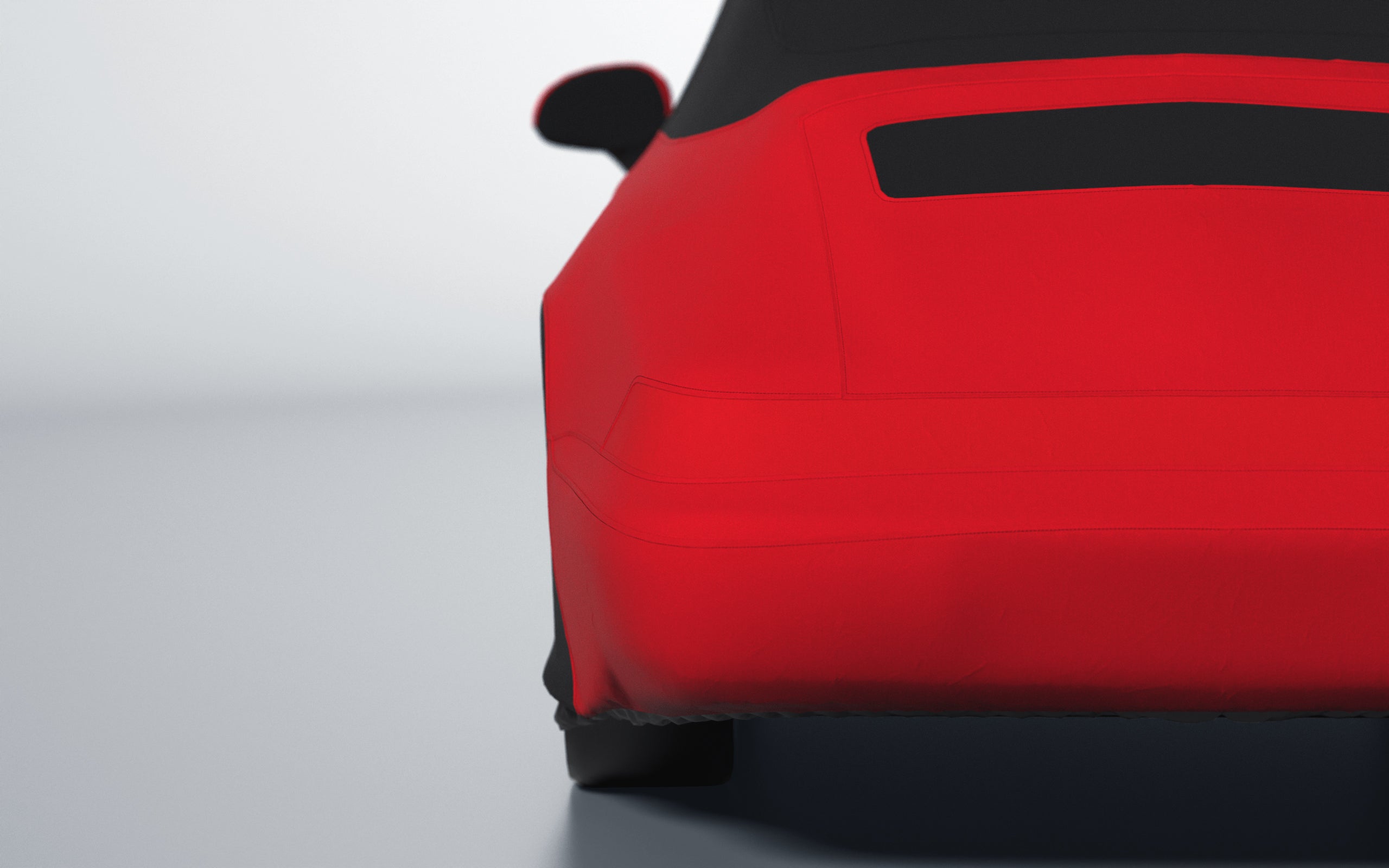 Goodwool tailor-made car cover for Porsche 911 (964) Carrera Cabrio (1991 - 1994) — Red 150