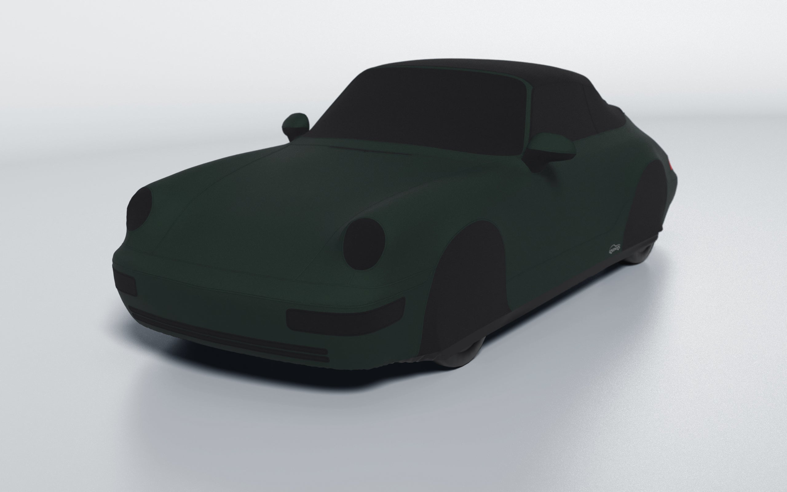 Goodwool tailor-made car cover for Porsche 911 (964) Carrera Cabrio (1991 - 1994) — Green 490