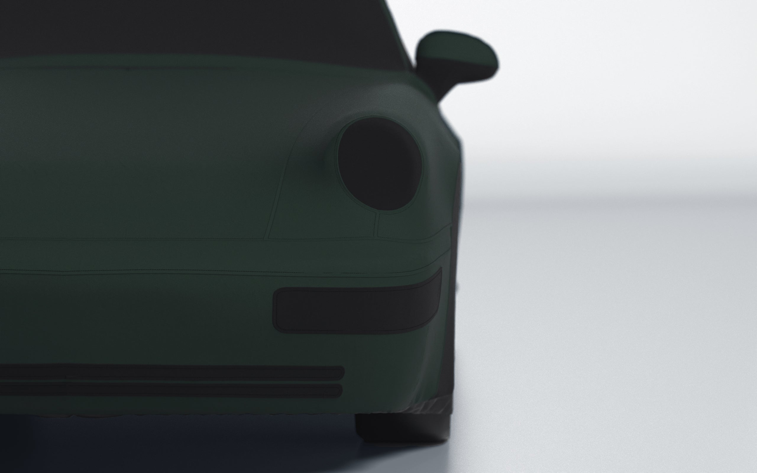 Goodwool tailor-made car cover for Porsche 911 (964) Carrera Cabrio (1991 - 1994) — Green 490