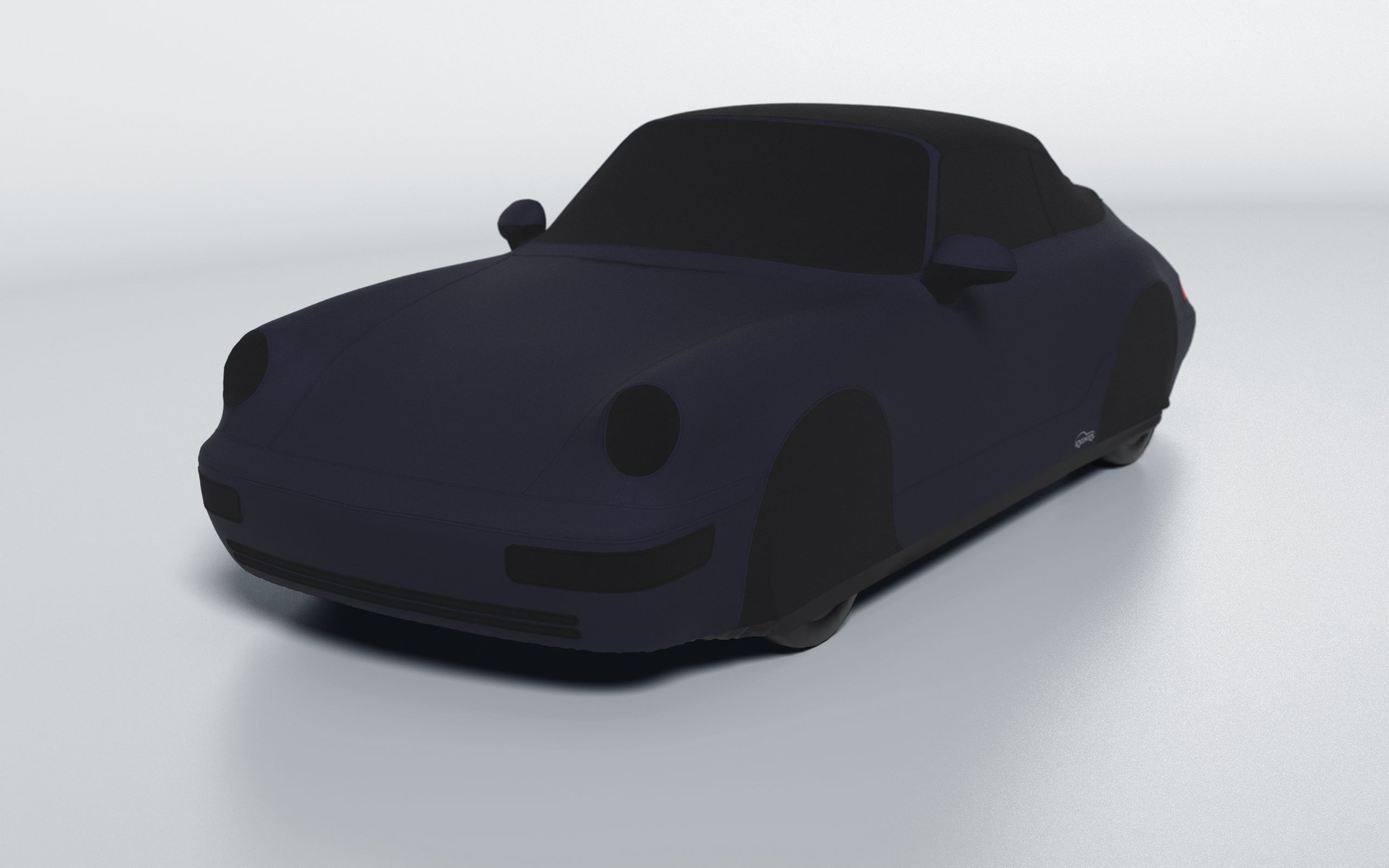 Goodwool tailor-made car cover for Porsche 911 (964) Carrera Cabrio (1991 - 1994) — Blue 590