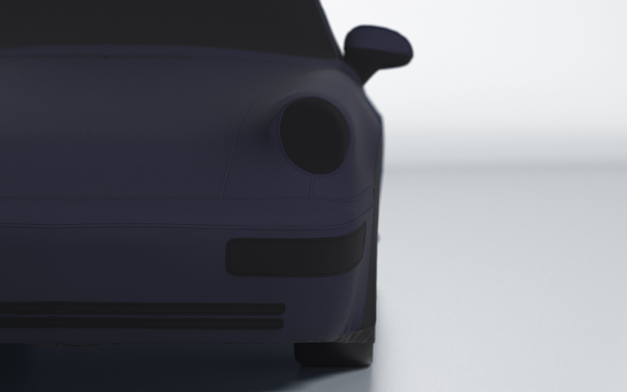 Goodwool tailor-made car cover for Porsche 911 (964) Carrera Cabrio (1991 - 1994) — Blue 590
