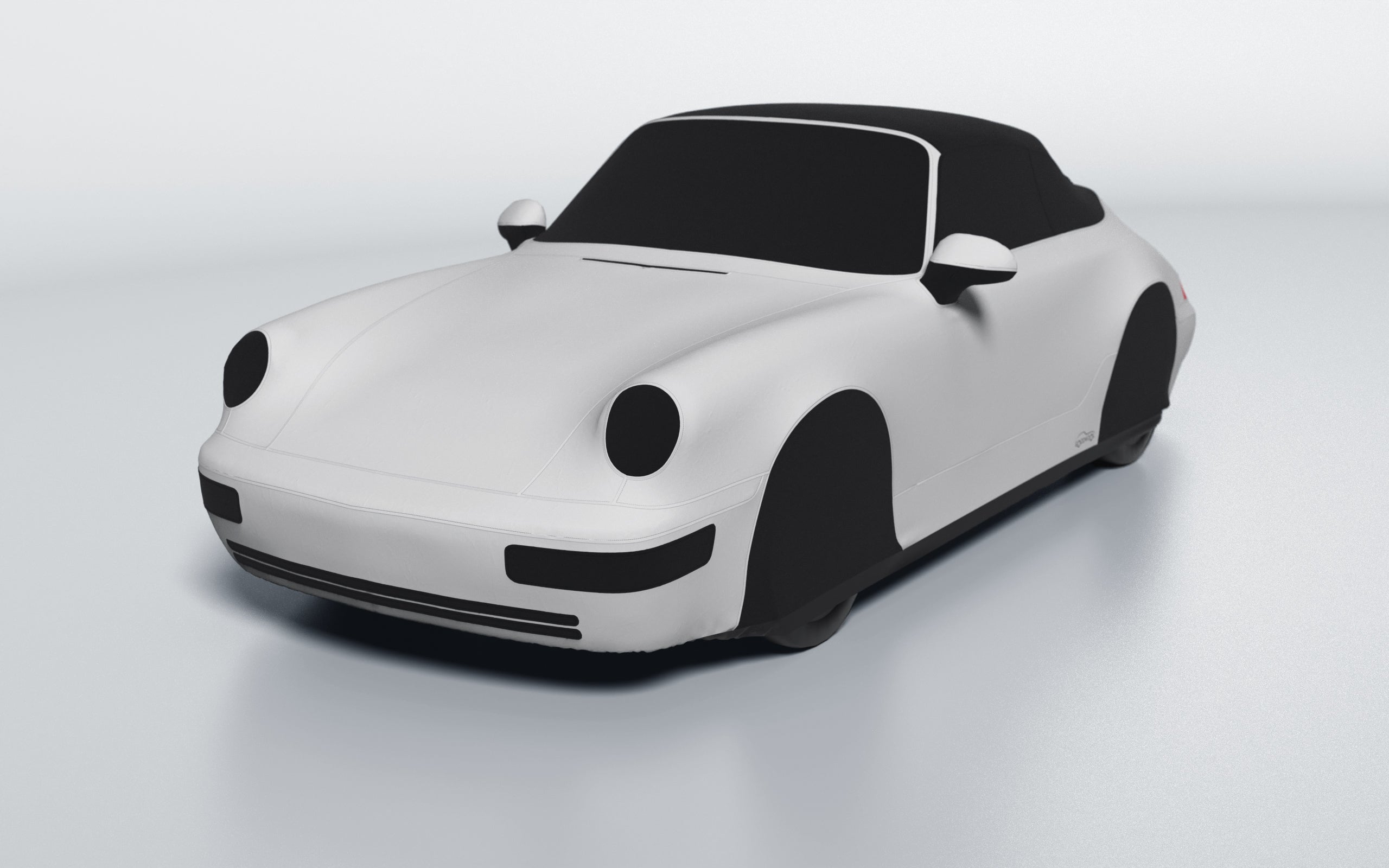Goodwool tailor-made car cover for Porsche 911 (964) Carrera Cabrio (1991 - 1994) — Grey 710