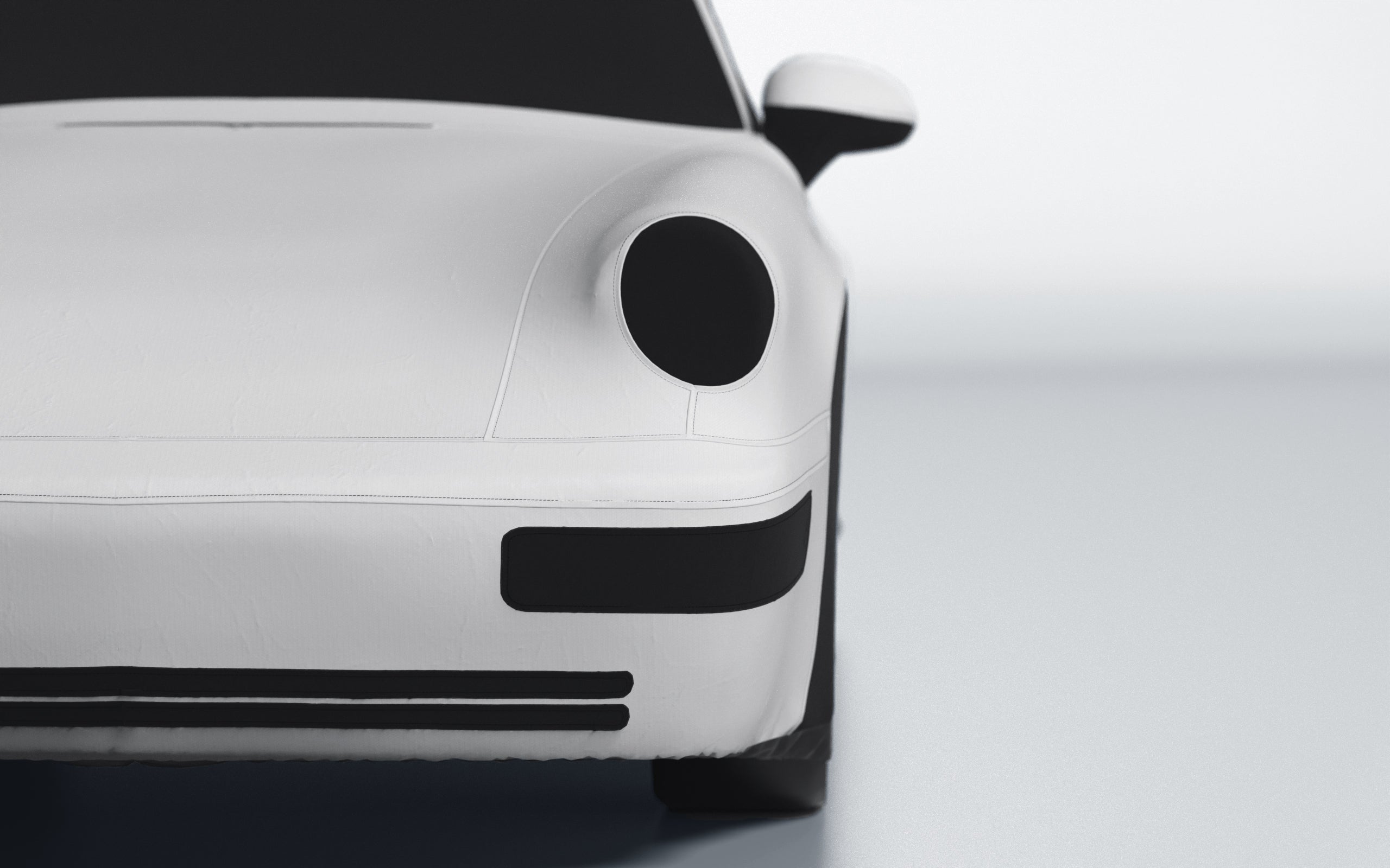 Goodwool tailor-made car cover for Porsche 911 (964) Carrera Cabrio (1991 - 1994) — Grey 710