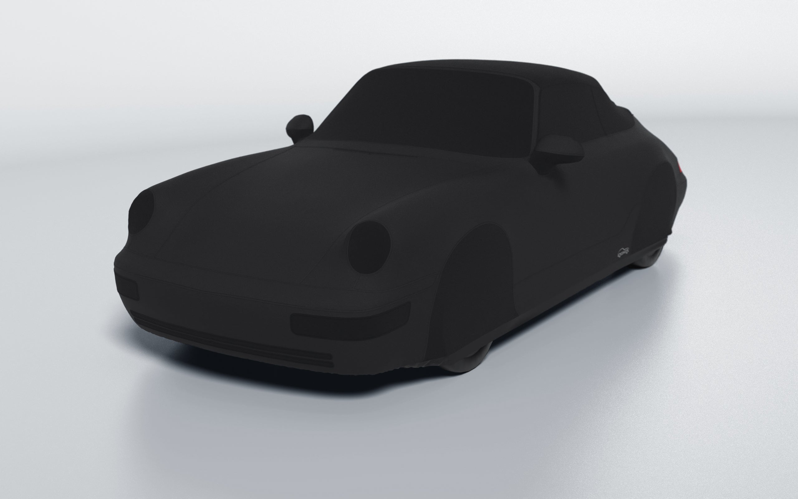 Goodwool tailor-made car cover for Porsche 911 (964) Carrera Cabrio (1991 - 1994) — Black 850