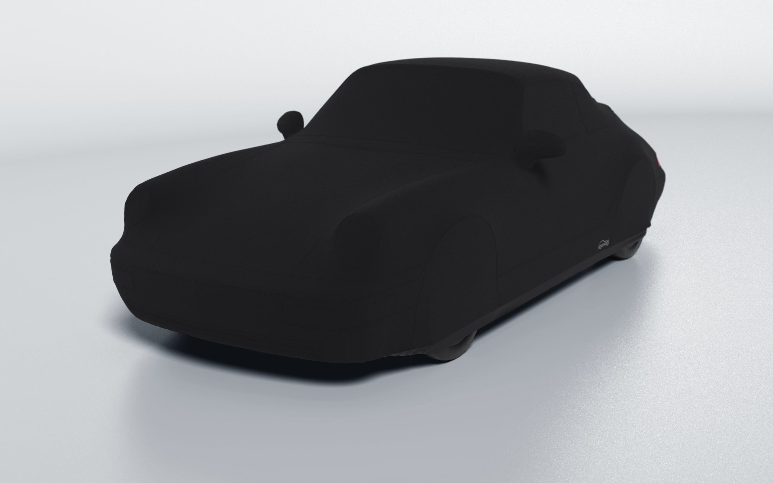Goodwool tailor-made car cover for Porsche 911 (964) Carrera Cabrio (1991 - 1994) — Black 890