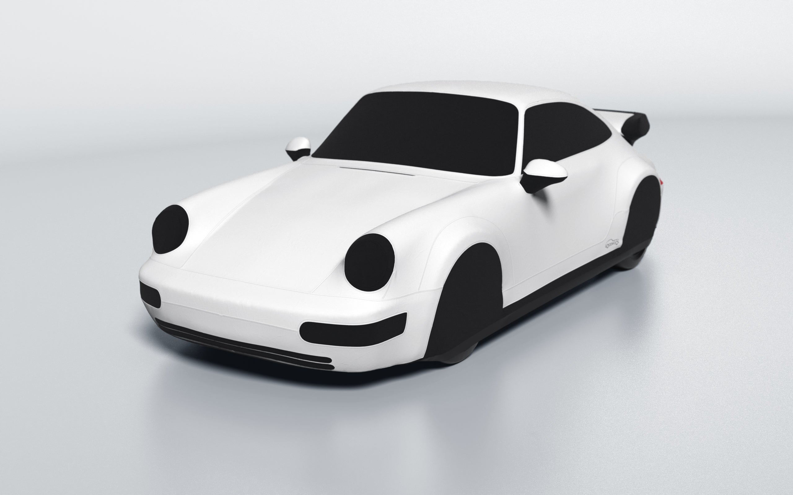 Goodwool tailor-made car cover for Porsche 911 (964) Turbo — White 010