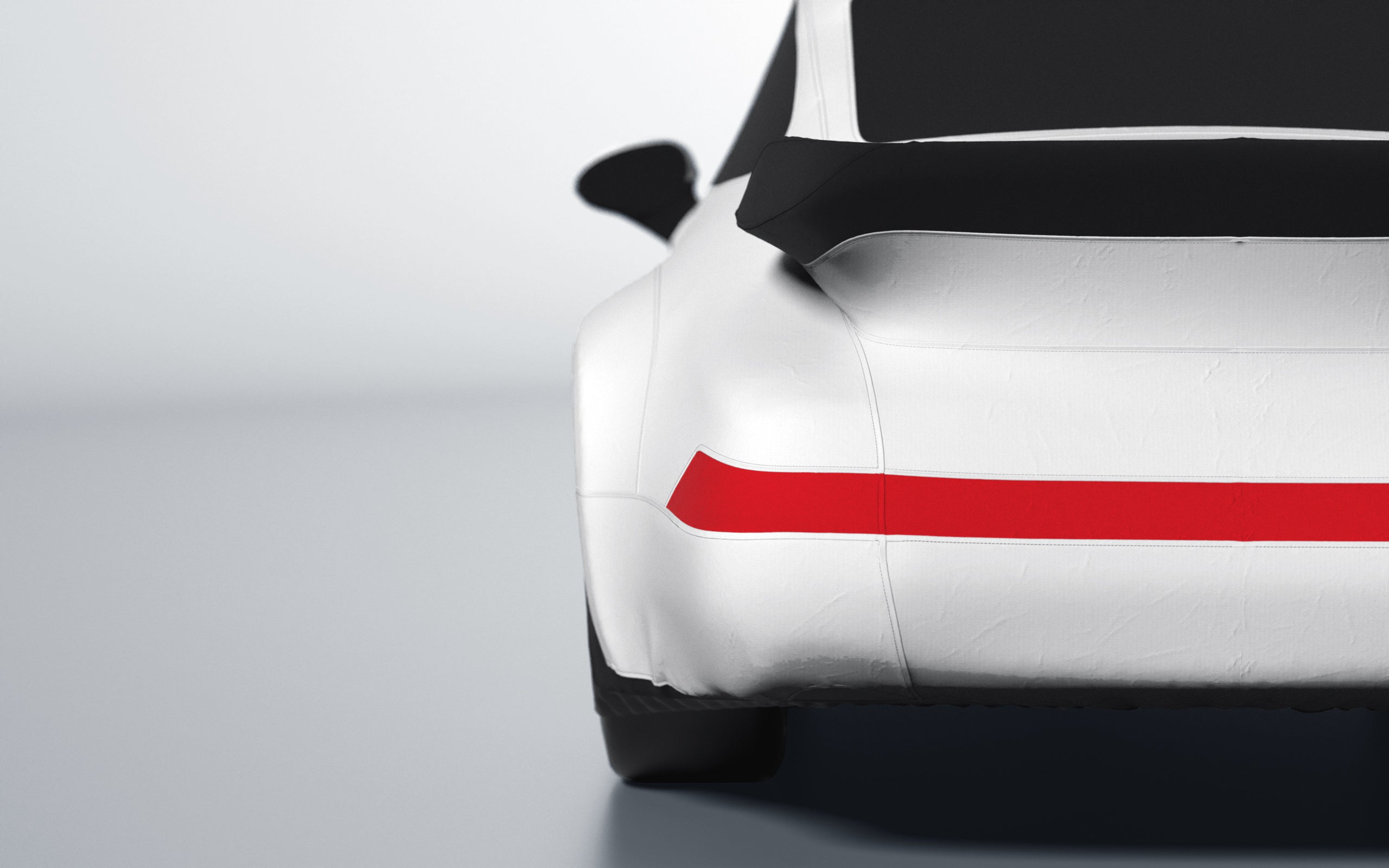 Goodwool tailor-made car cover for Porsche 911 (964) Turbo — White 010