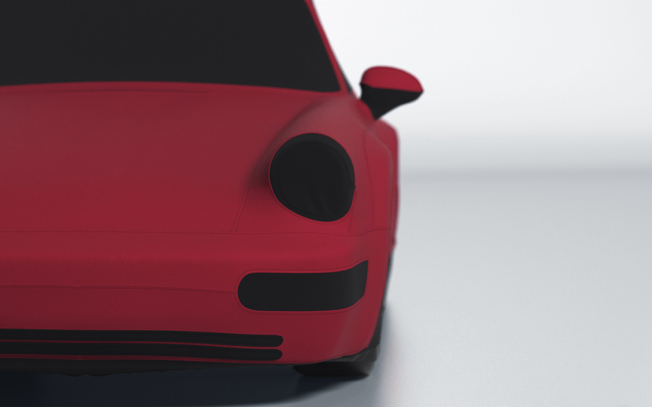 Goodwool tailor-made car cover for Porsche 911 (964) Turbo — Red 120