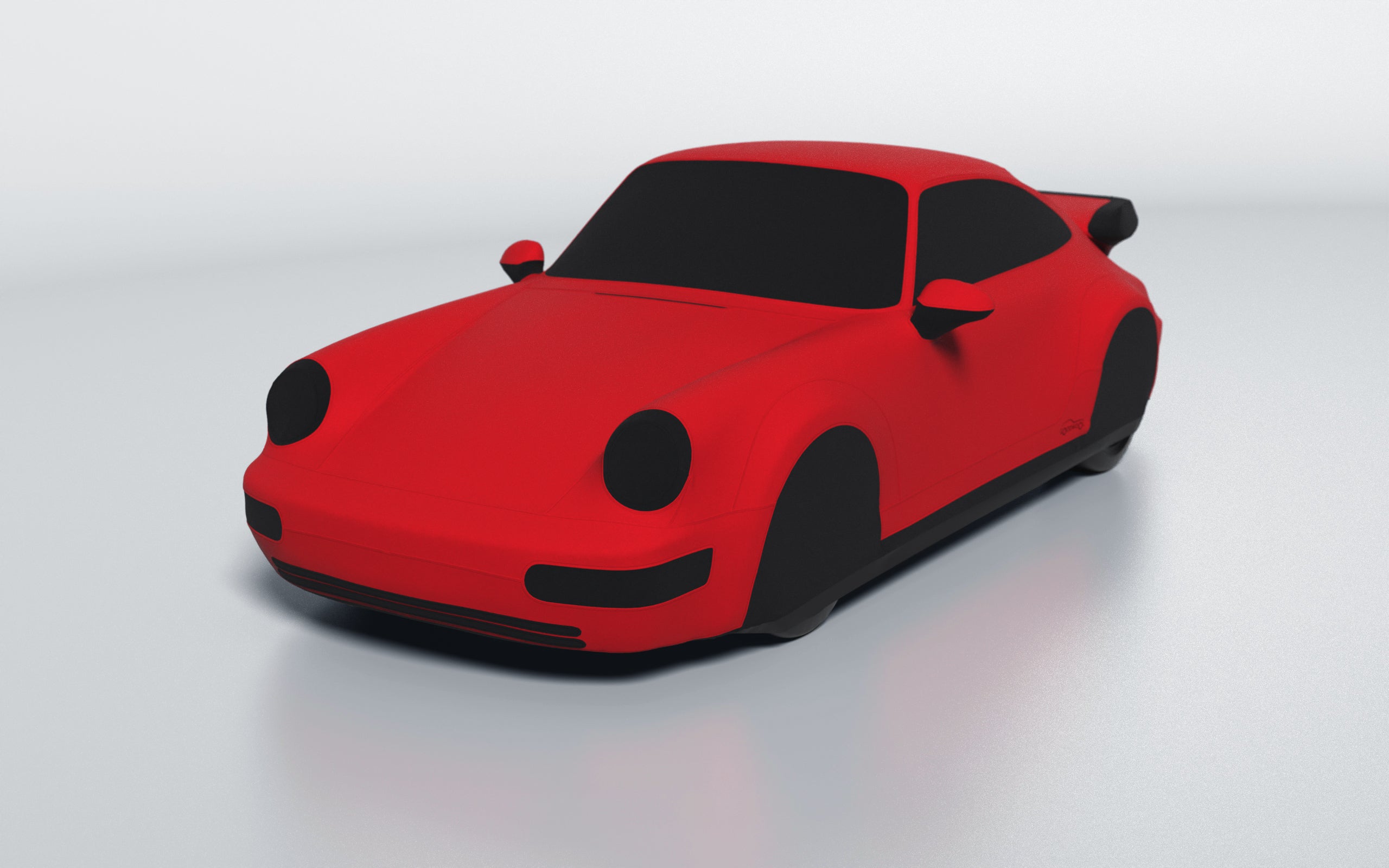 Goodwool tailor-made car cover for Porsche 911 (964) Turbo — Red 150