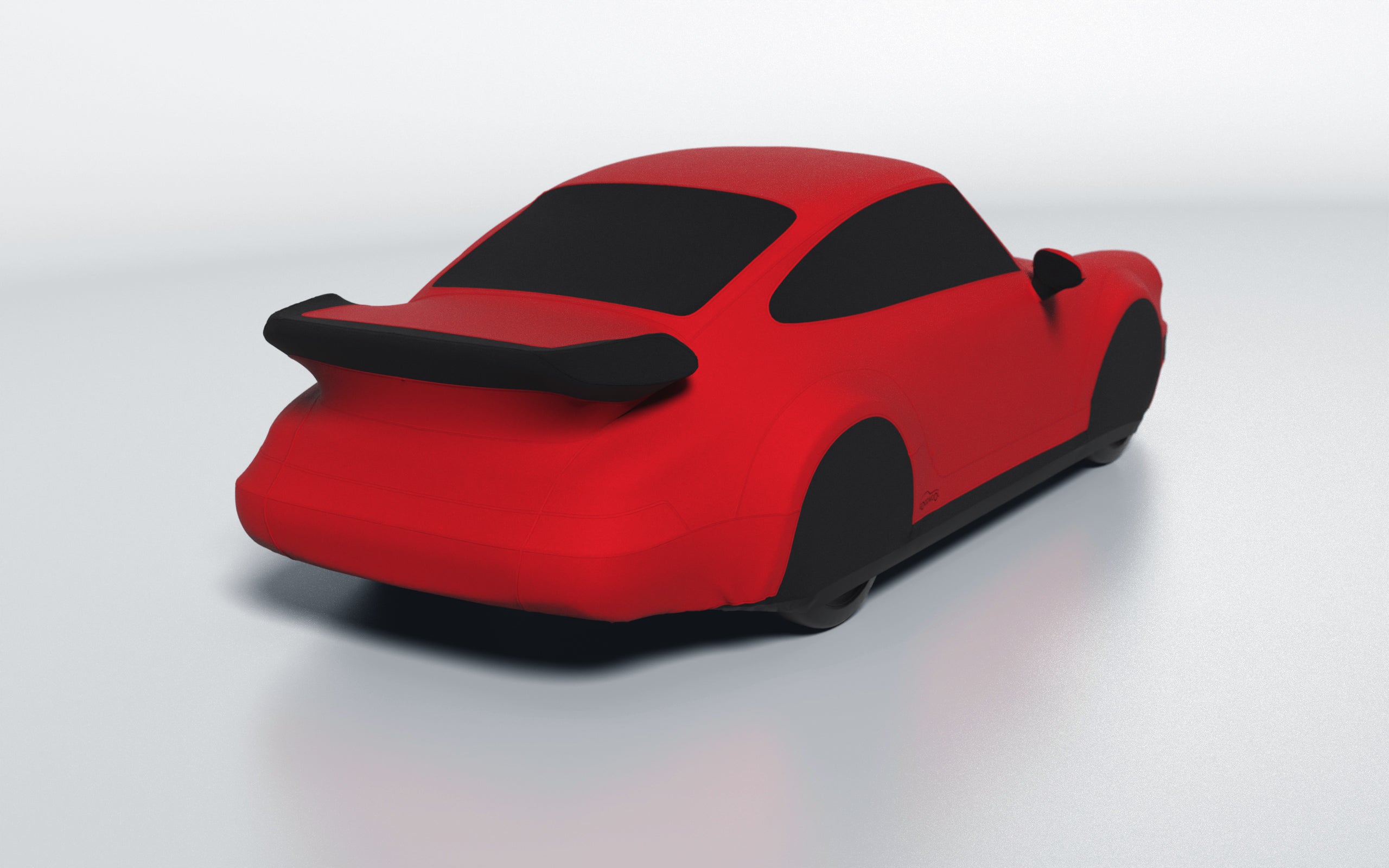 Goodwool tailor-made car cover for Porsche 911 (964) Turbo — Red 150