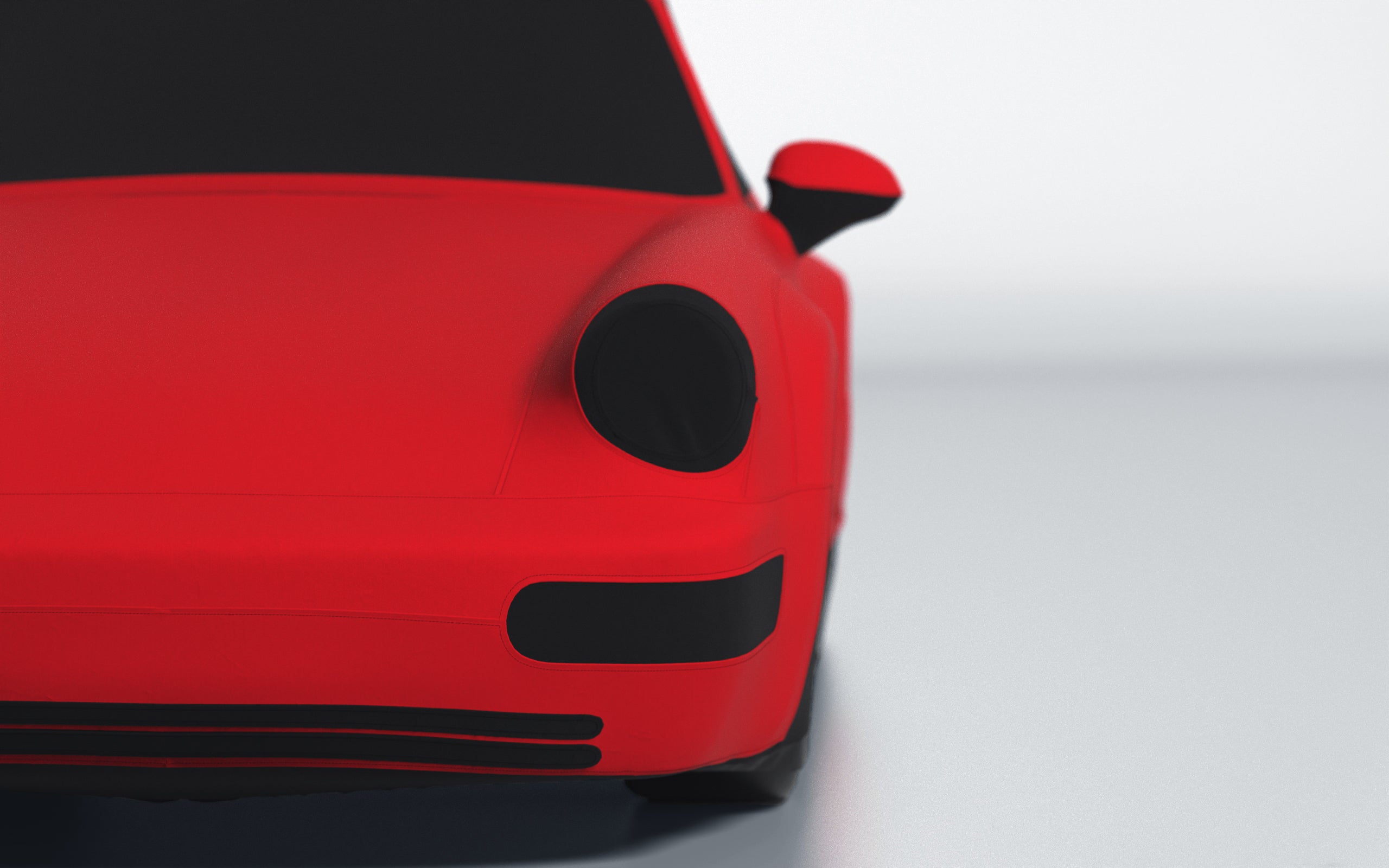 Goodwool tailor-made car cover for Porsche 911 (964) Turbo — Red 150