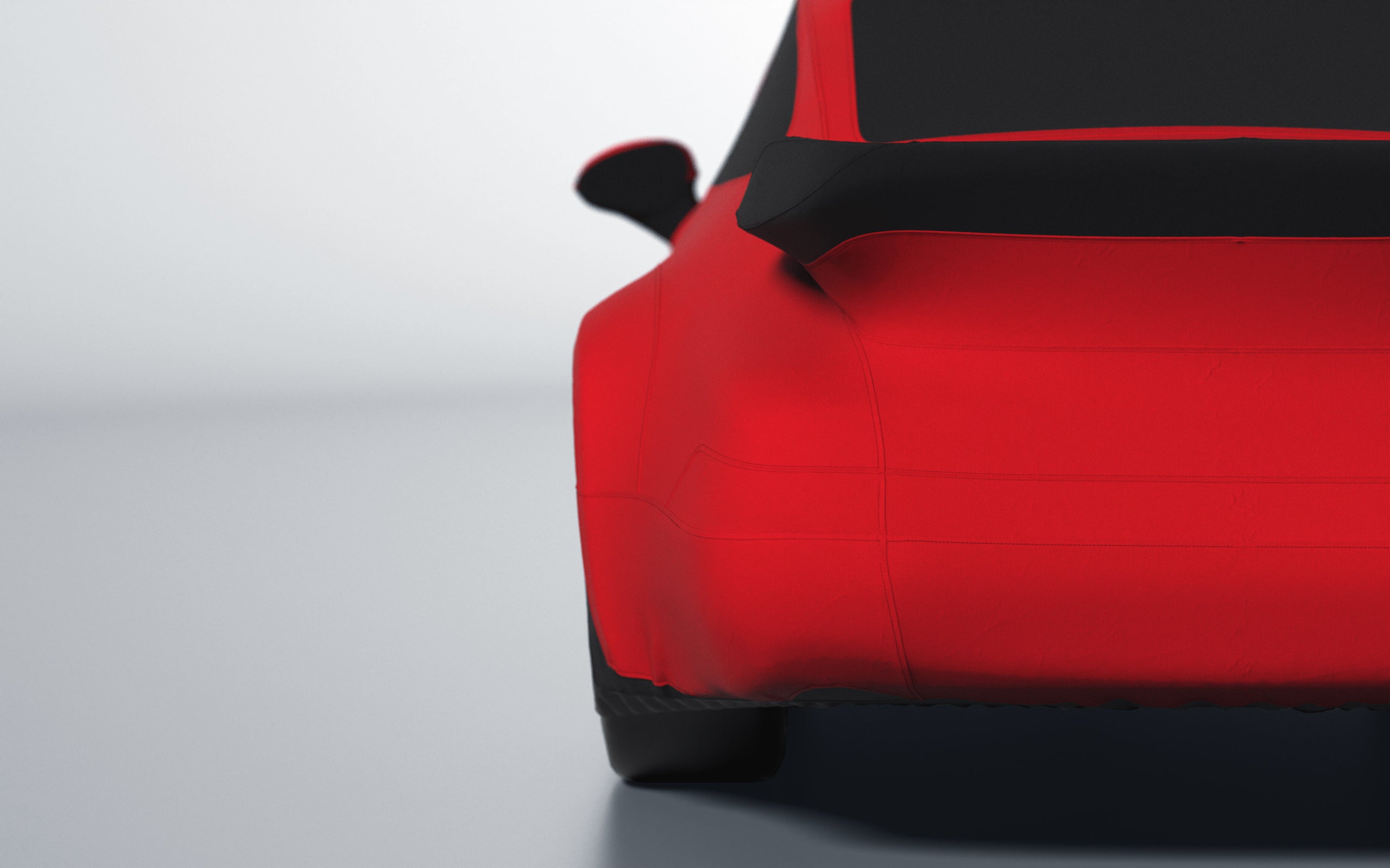 Goodwool tailor-made car cover for Porsche 911 (964) Turbo — Red 150