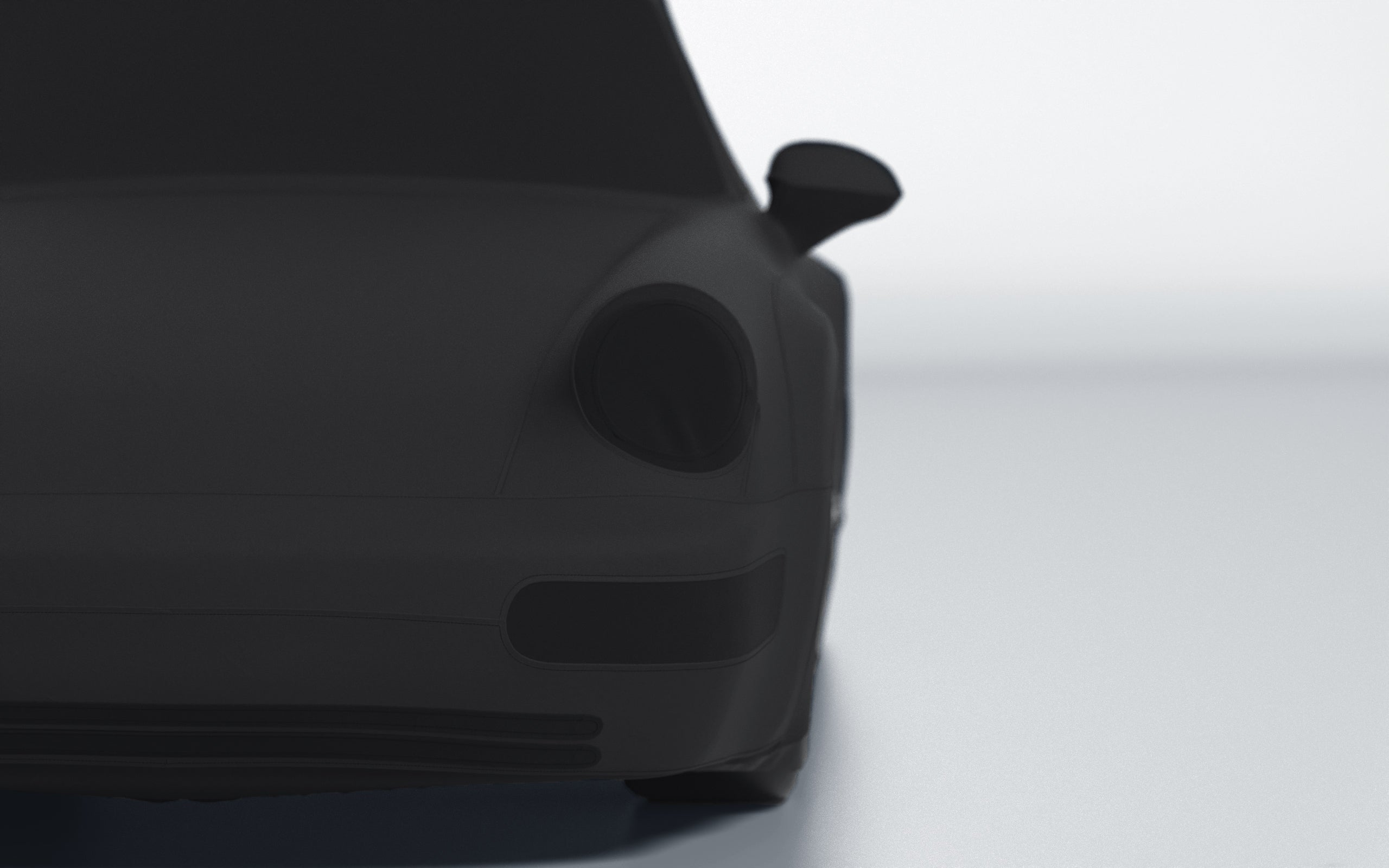 Goodwool tailor-made car cover for Porsche 911 (964) Turbo — Black 850