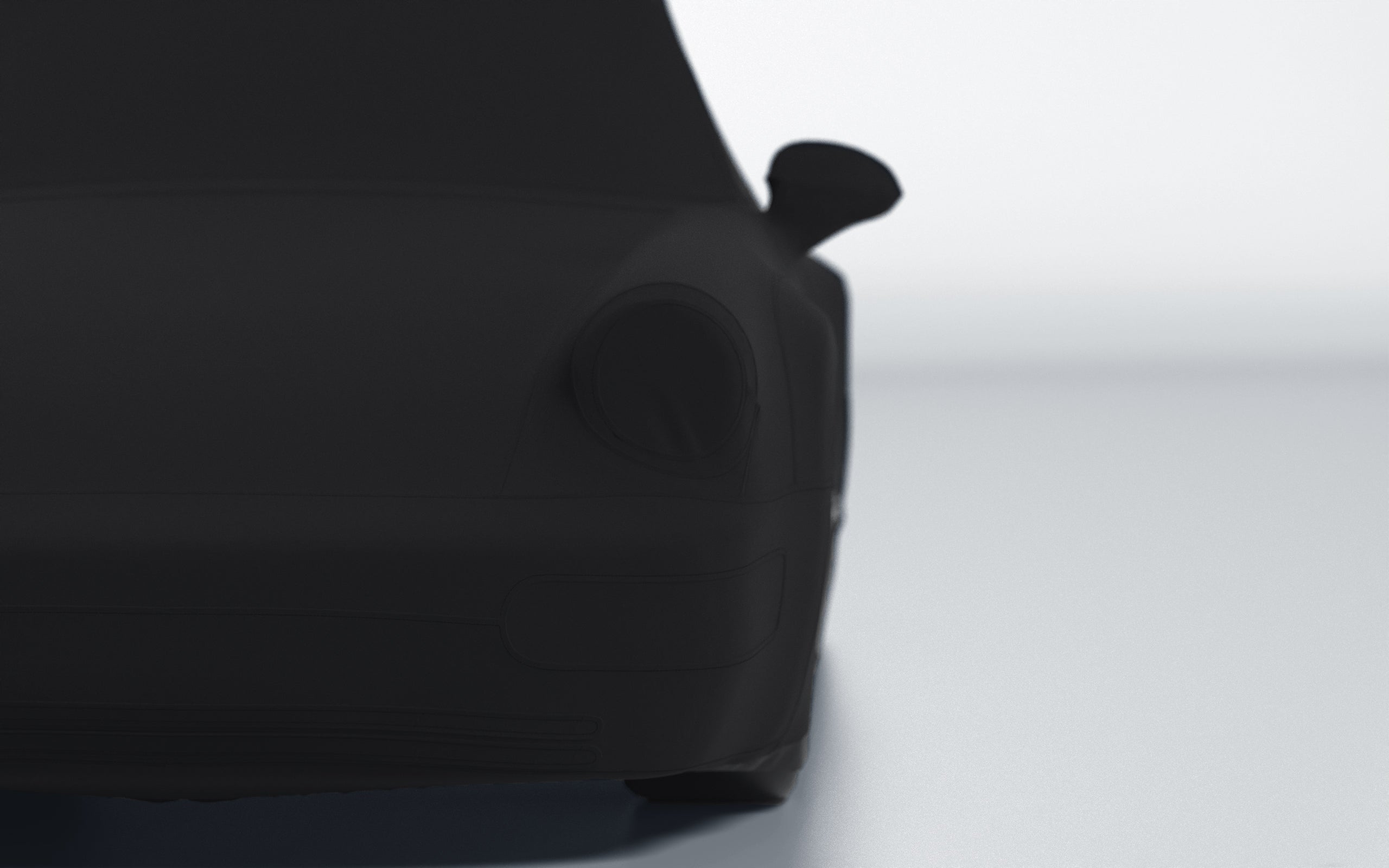 Goodwool tailor-made car cover for Porsche 911 (964) Turbo — Black 890