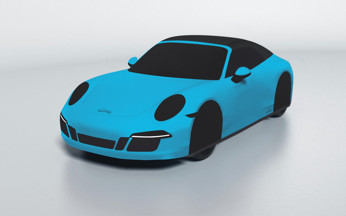 Goodwool tailor-made car cover for Porsche 911 (991.1) Carrera 4 GTS Cabriolet — Blue 525