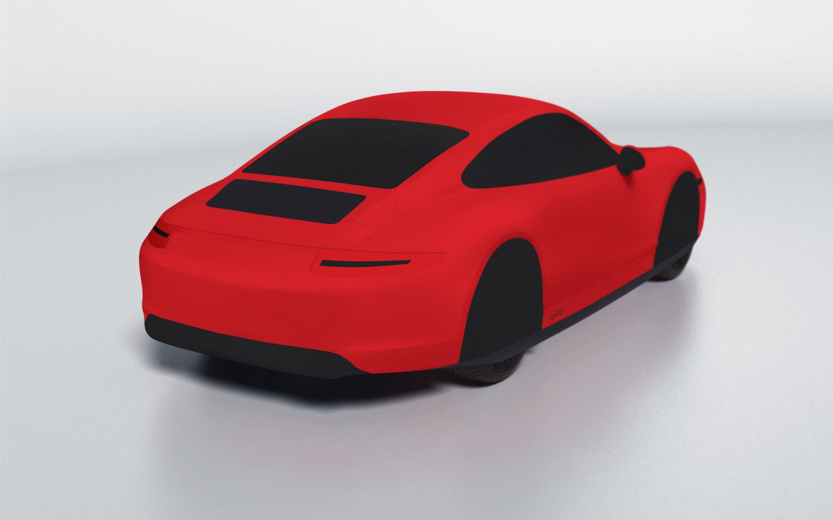 Goodwool tailor-made car cover for Porsche 911 (991.1) Carrera 4 GTS — Red 150