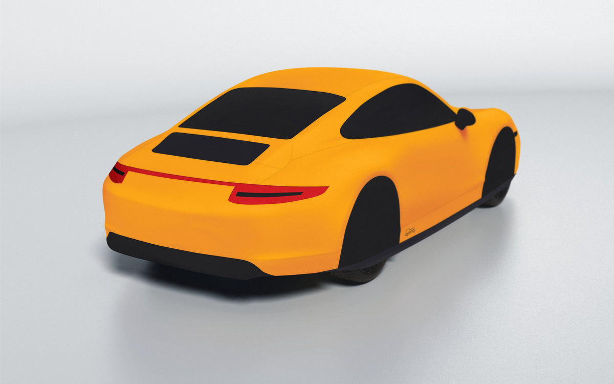 Goodwool tailor-made car cover for Porsche 911 (991.1) Carrera 4 GTS — Orange 280
