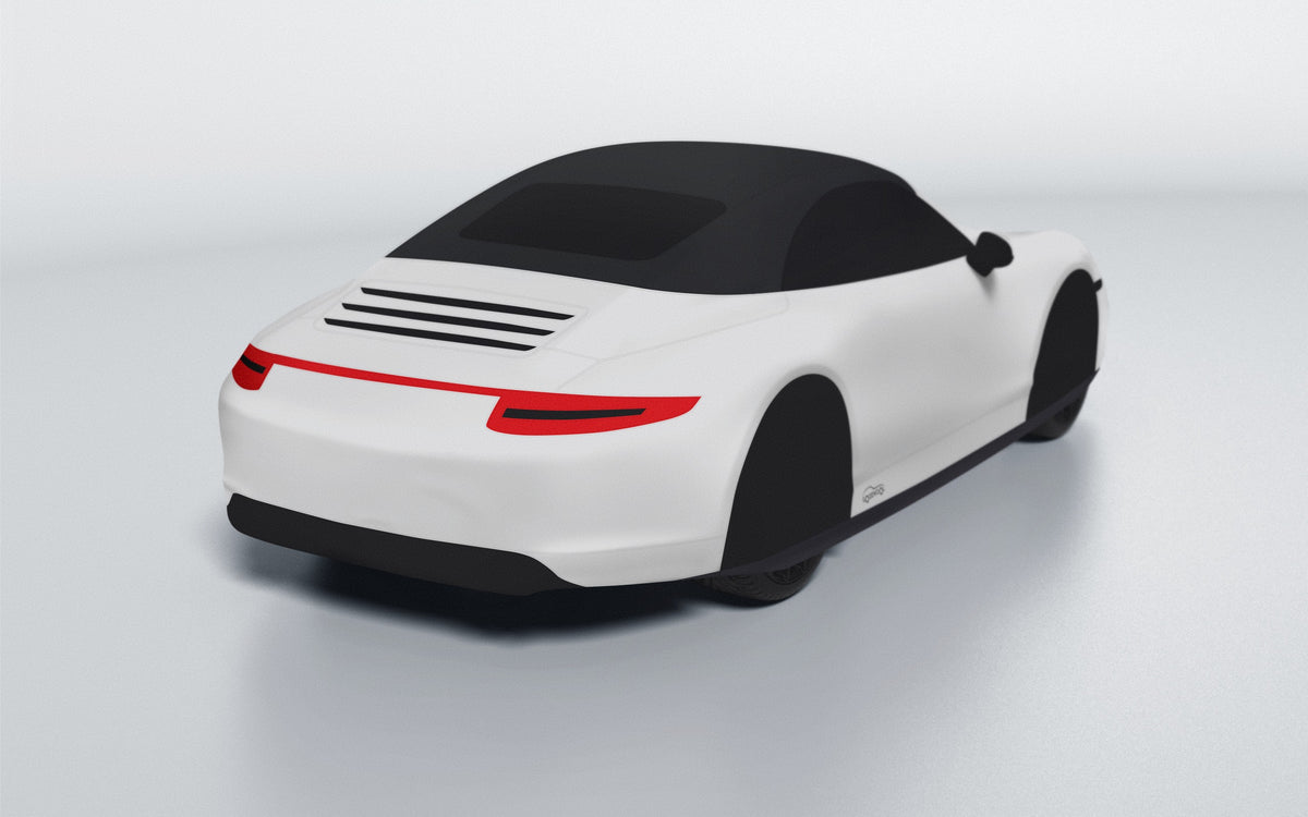 Goodwool tailor-made car cover for Porsche 911 (991.1) Carrera 4S Cabriolet — Grey 710