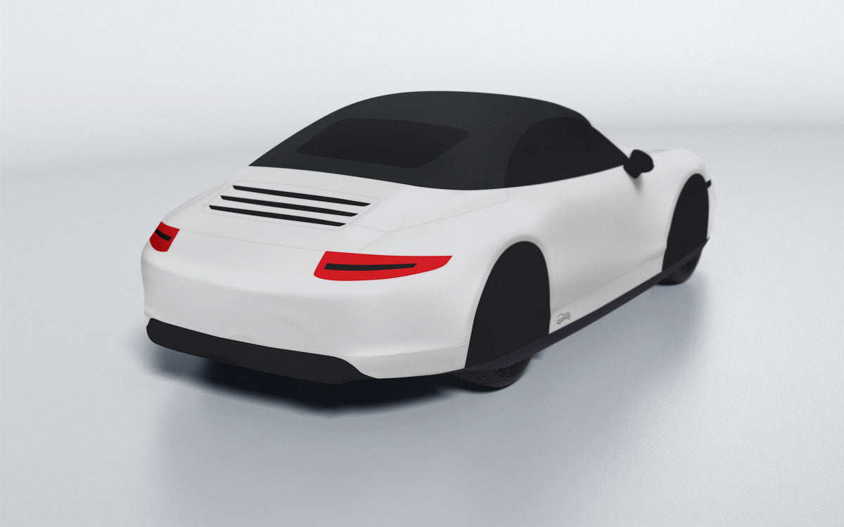 Goodwool tailor-made car cover for Porsche 911 (991.1) Carrera Cabriolet — Grey 710