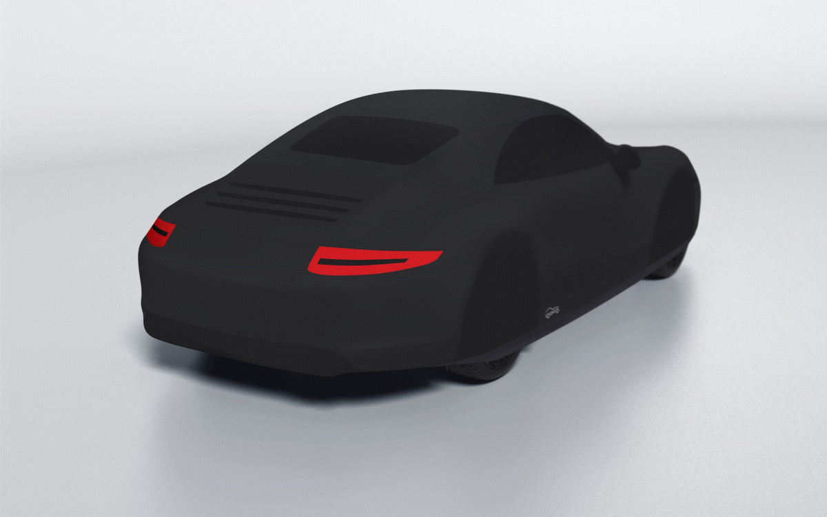 Goodwool tailor-made car cover for Porsche 911 (991.1) Carrera Cabriolet — Black 850