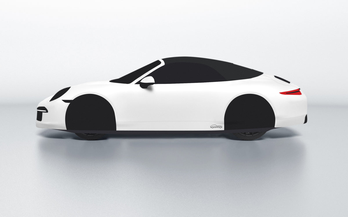 Goodwool tailor-made car cover for Porsche 911 (991.1) Carrera GTS Cabriolet — White 010