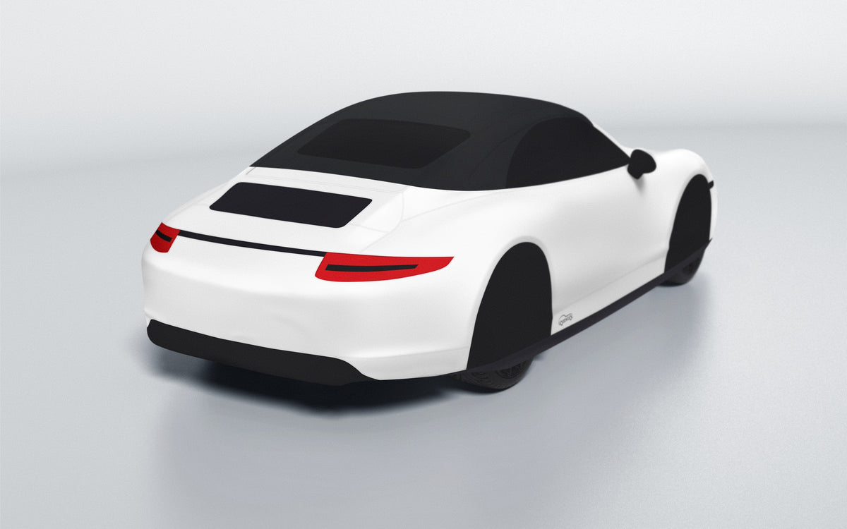 Goodwool tailor-made car cover for Porsche 911 (991.1) Carrera GTS Cabriolet — White 010