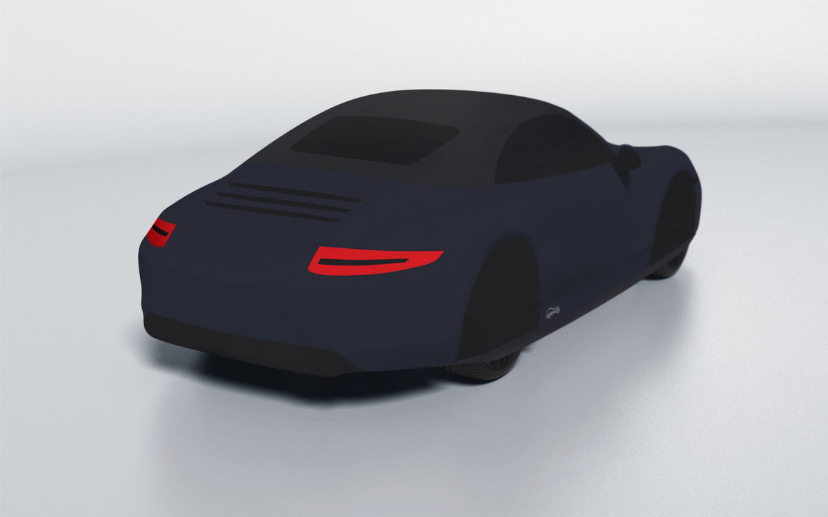 Goodwool tailor-made car cover for Porsche 911 (991.1) Carrera S Cabriolet — Blue 590