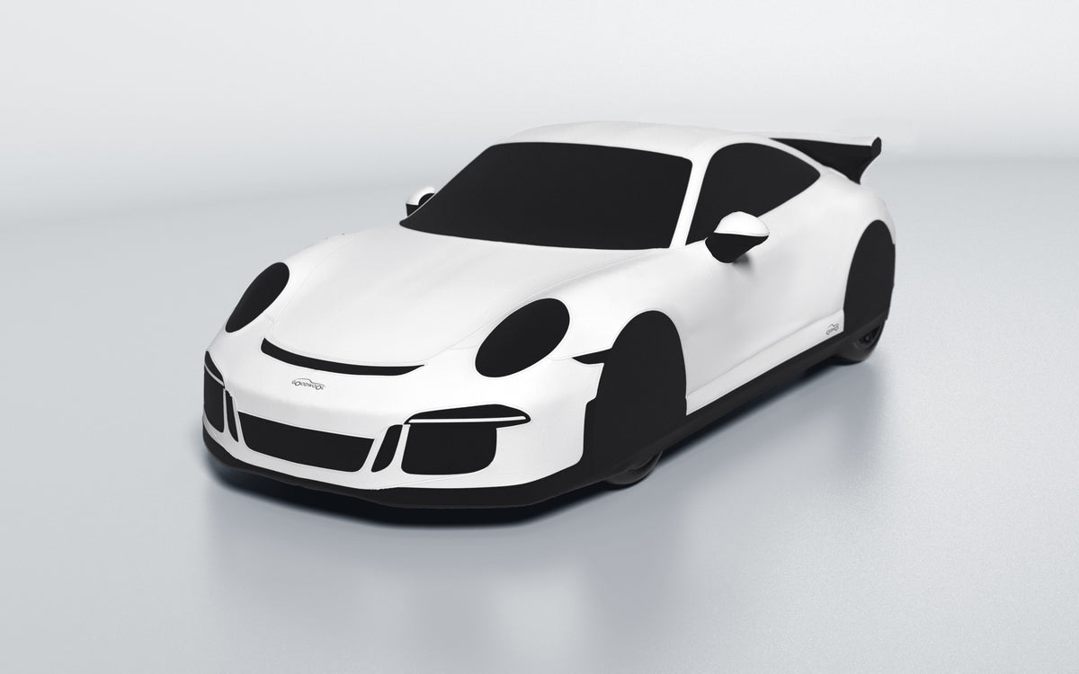 Goodwool tailor-made car cover for Porsche 911 (991.1) GT3 — White 010