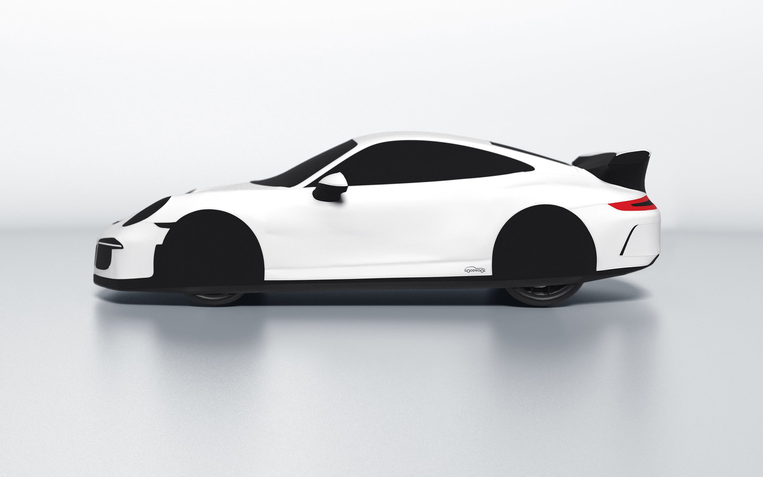 Goodwool tailor-made car cover for Porsche 911 (991.1) GT3 — White 010