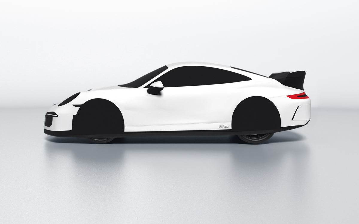 Goodwool tailor-made car cover for Porsche 911 (991.1) GT3 — White 010