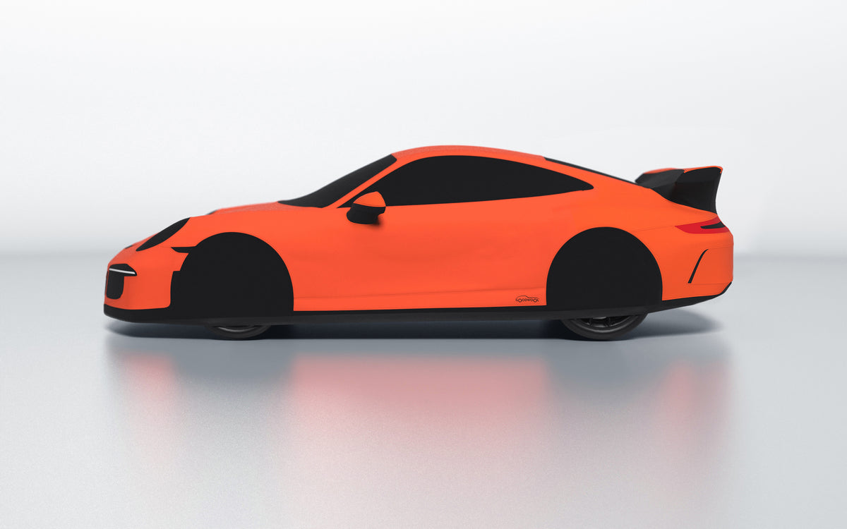 Goodwool tailor-made car cover for Porsche 911 (991.1) GT3 — Orange 220