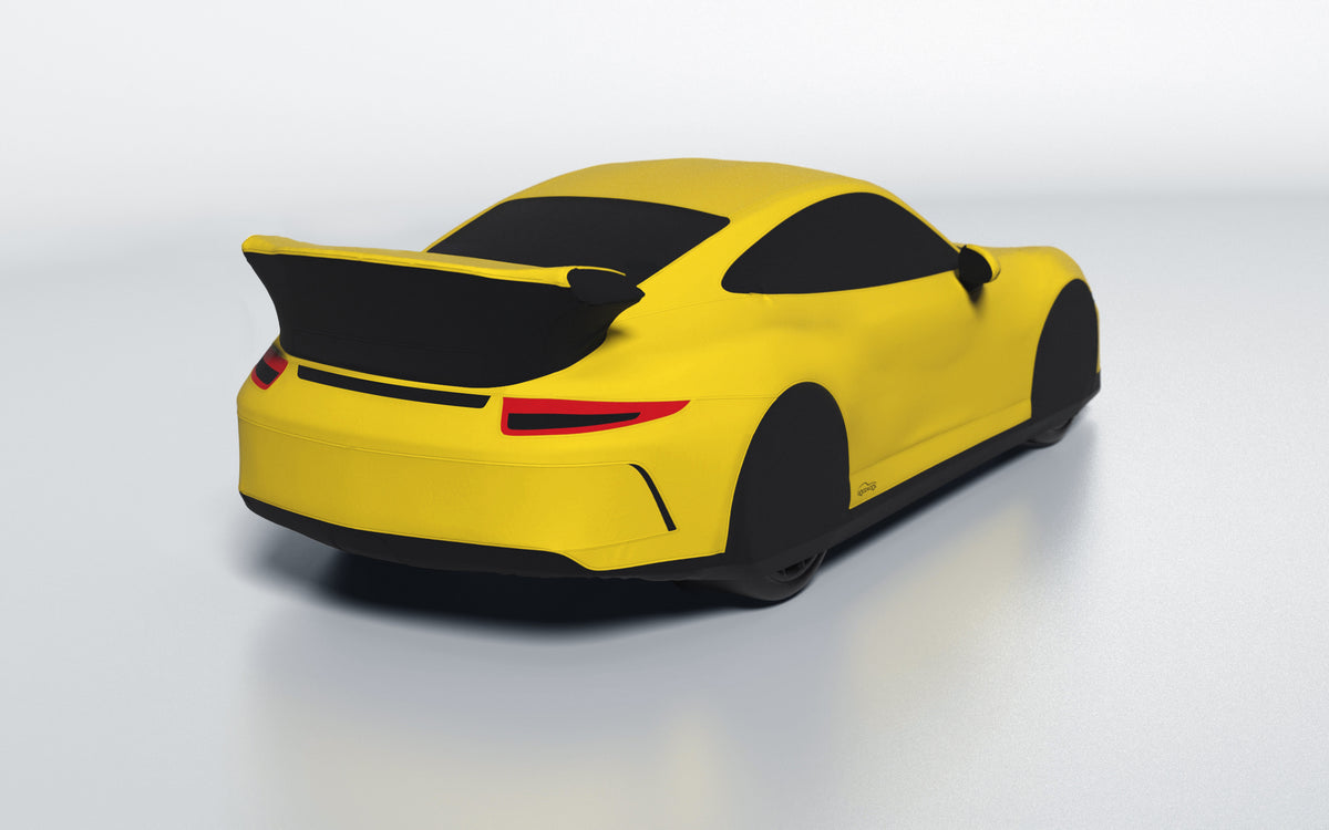 Goodwool tailor-made car cover for Porsche 911 (991.1) GT3 — Yellow 340